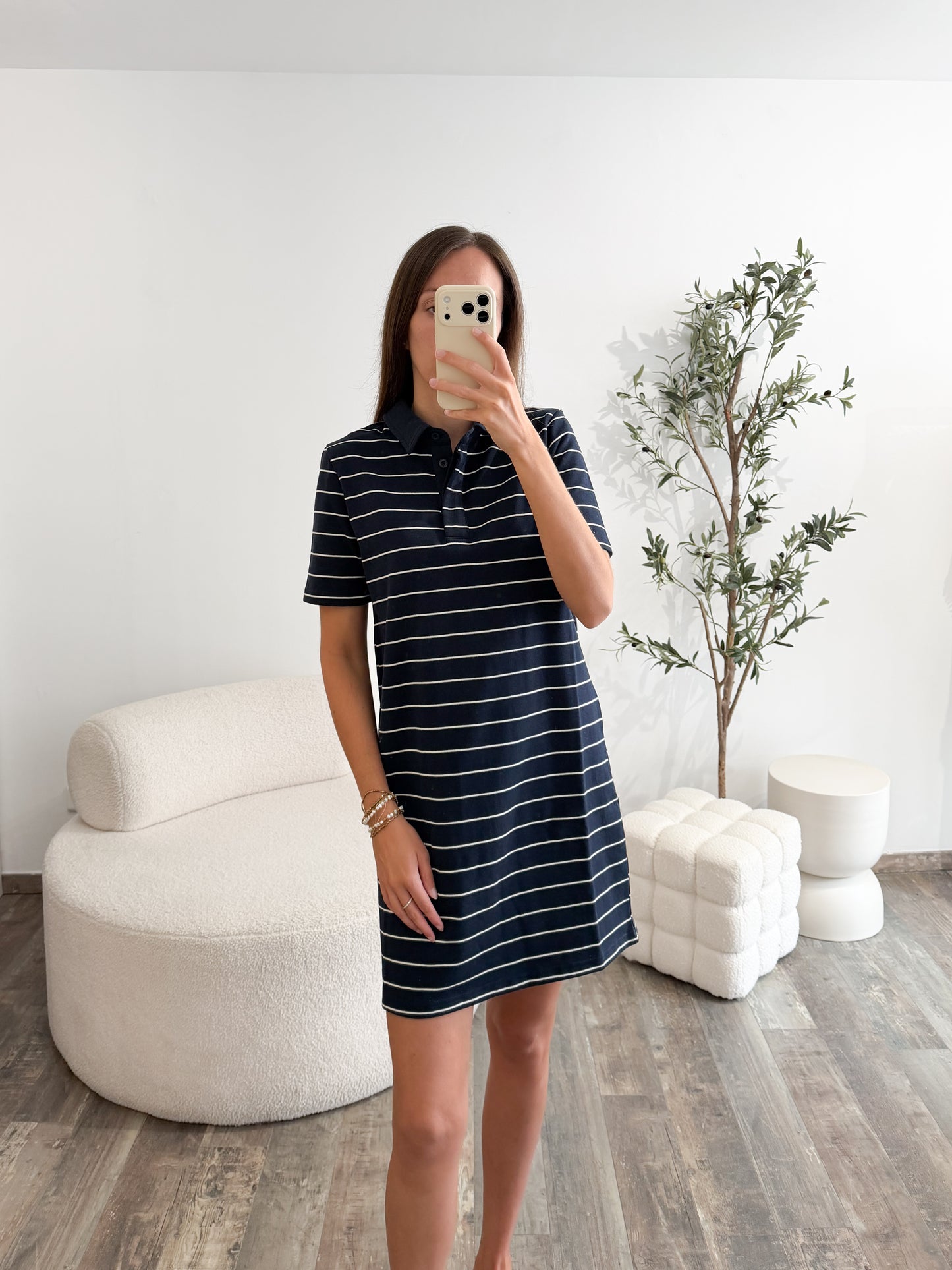 Robe polo marine
