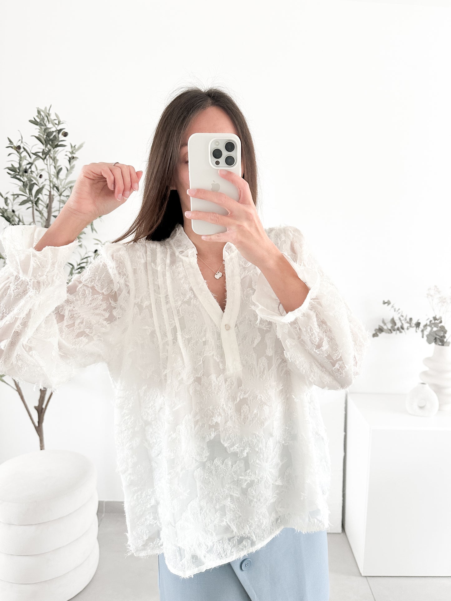 Blouse Sophie blanche