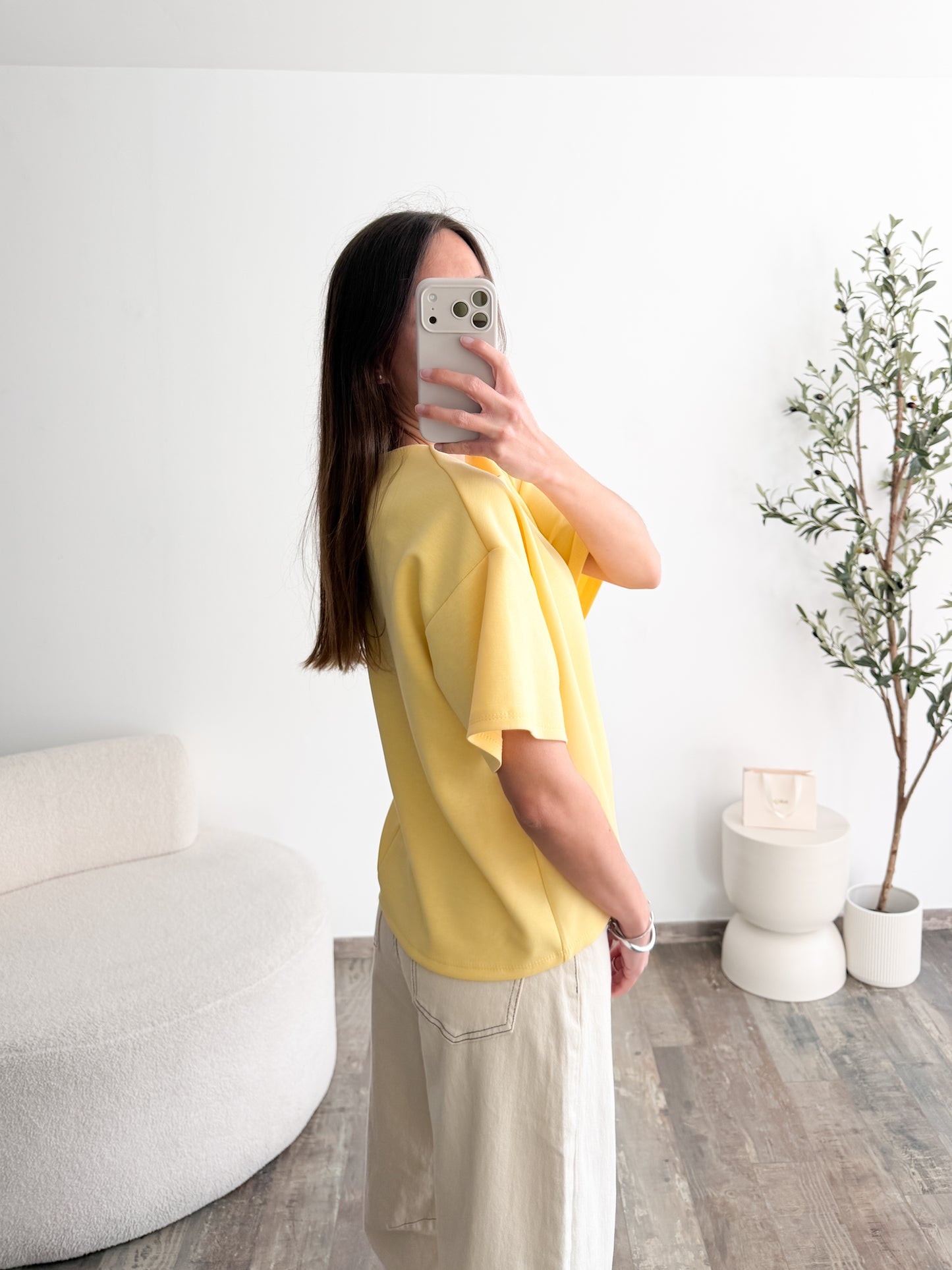 T-shirt oversize jaune