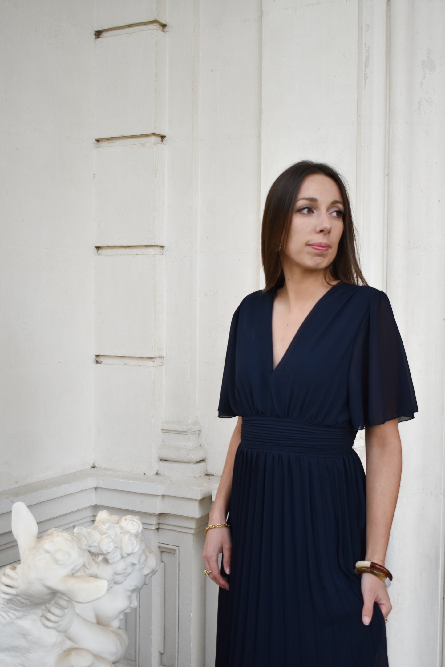 Robe Chaymaa bleue marine