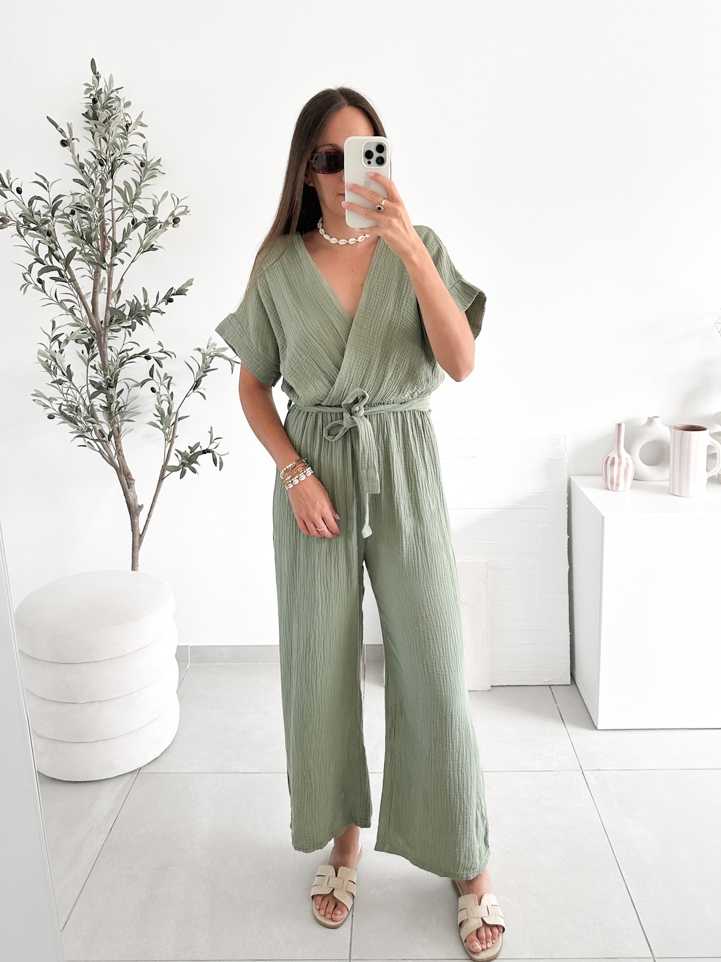 Combinaison pantalon kaki