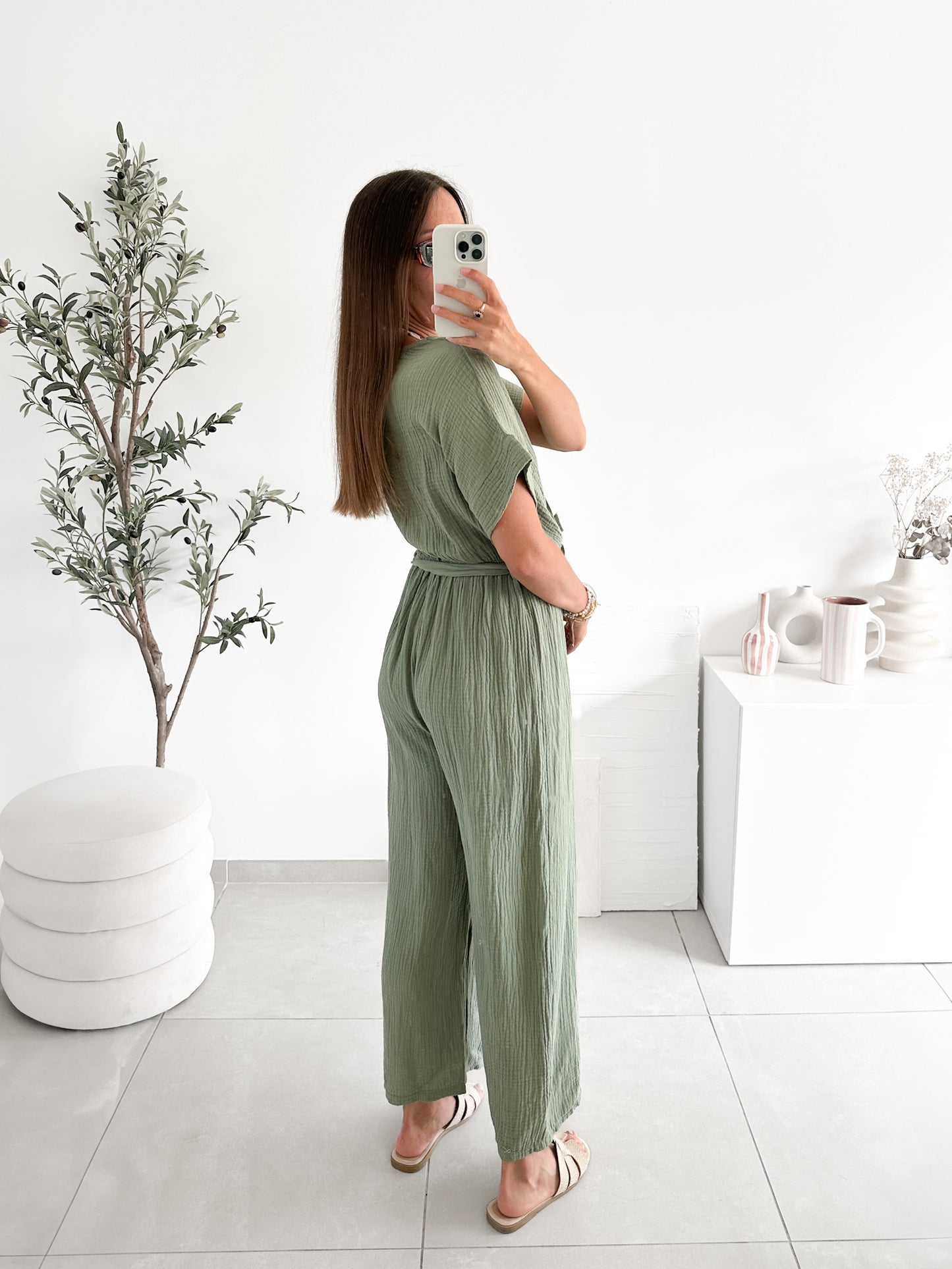 Combinaison pantalon kaki