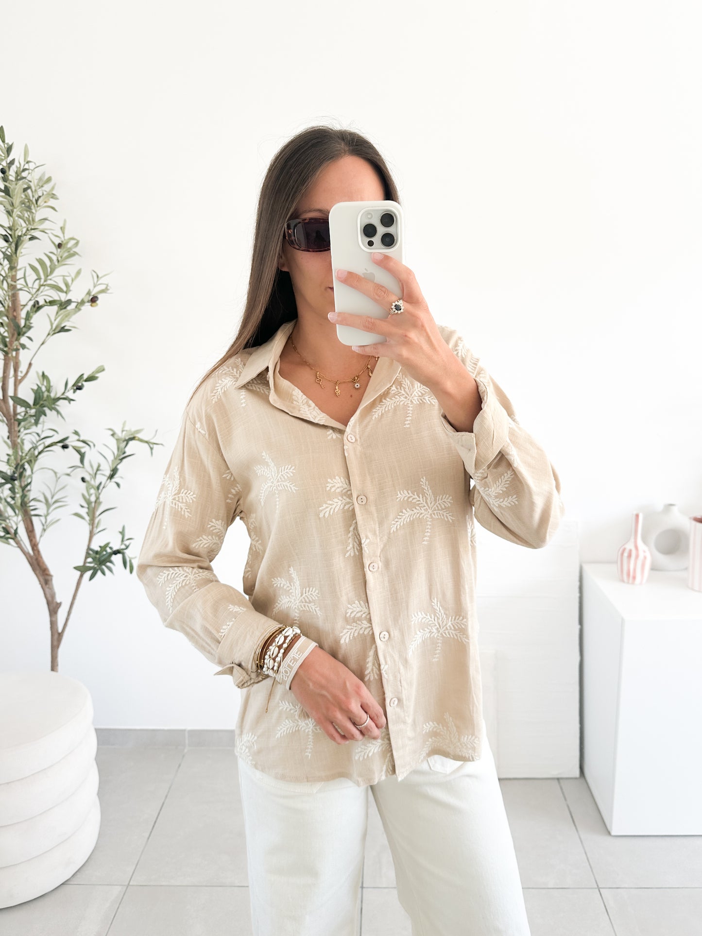 Chemise palmier