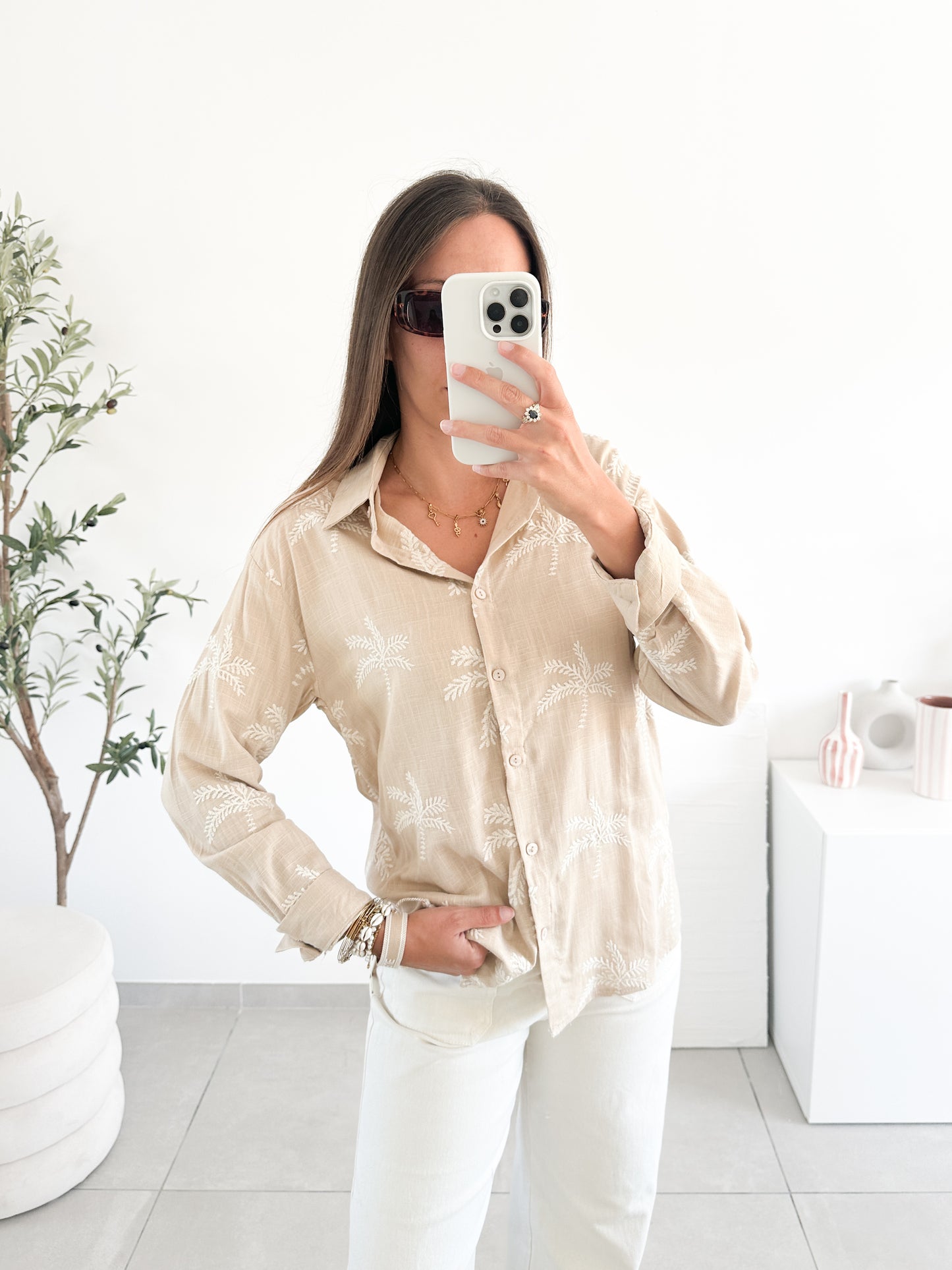Chemise palmier