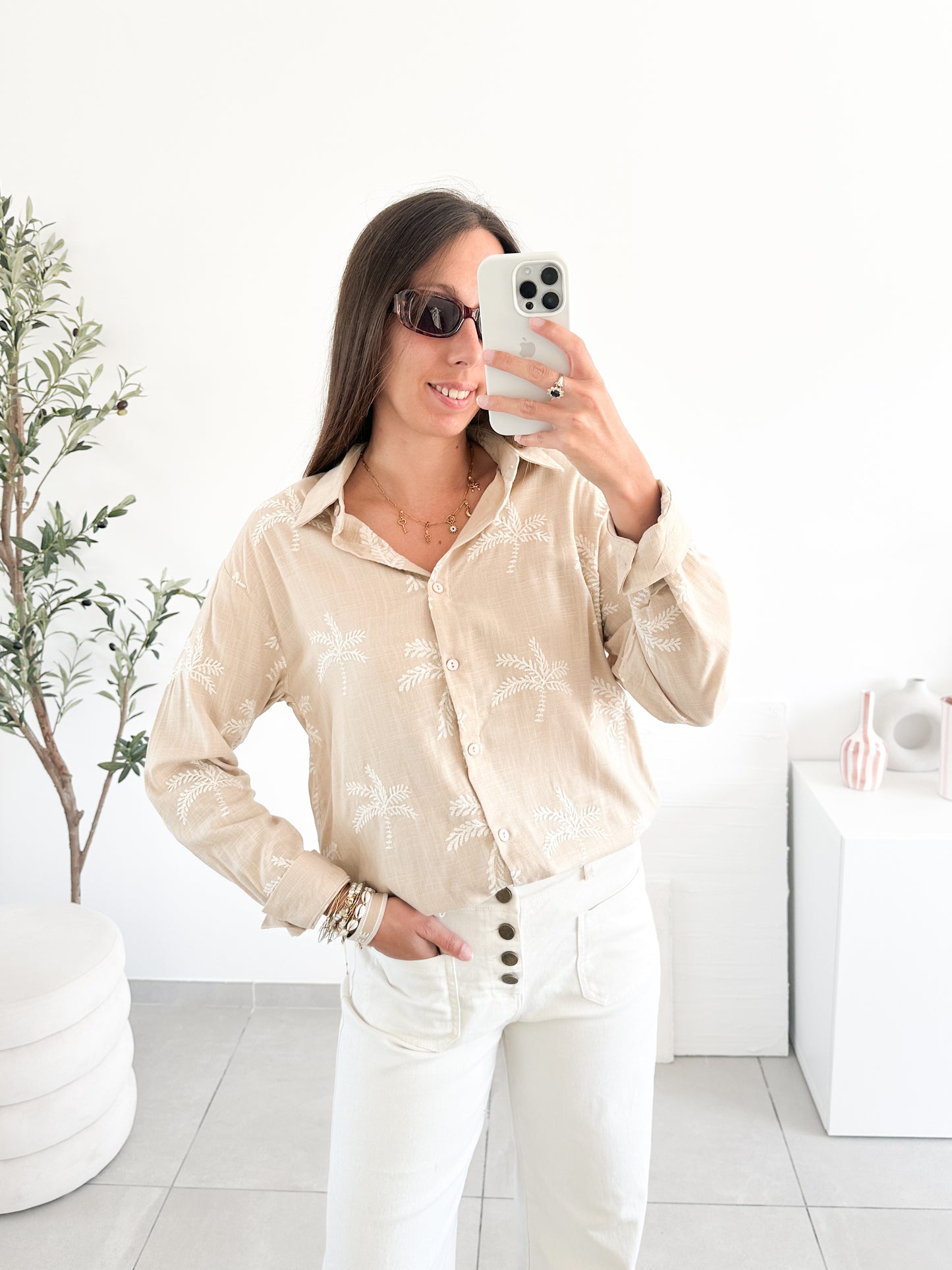 Chemise palmier