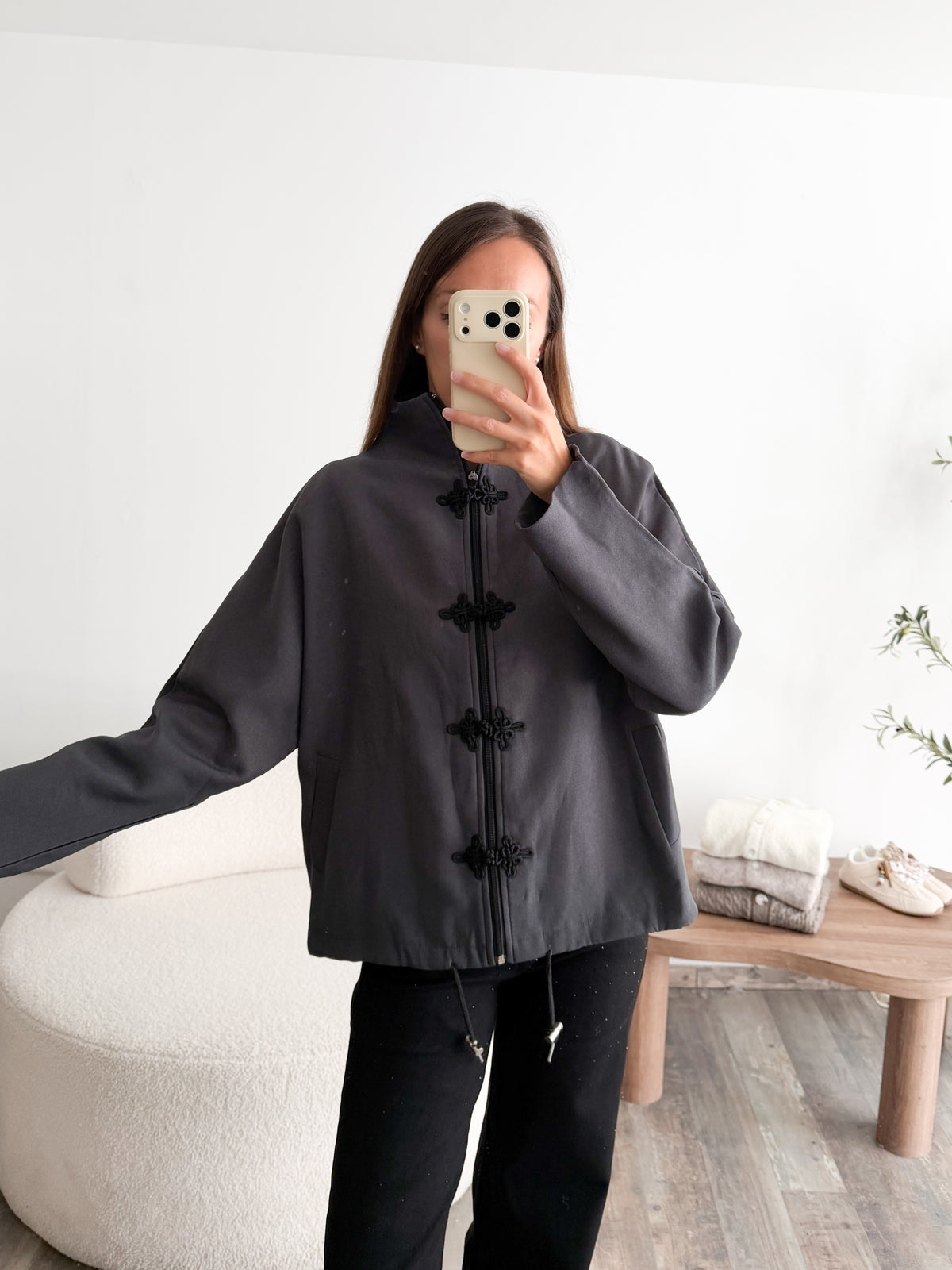 Veste boutons noués