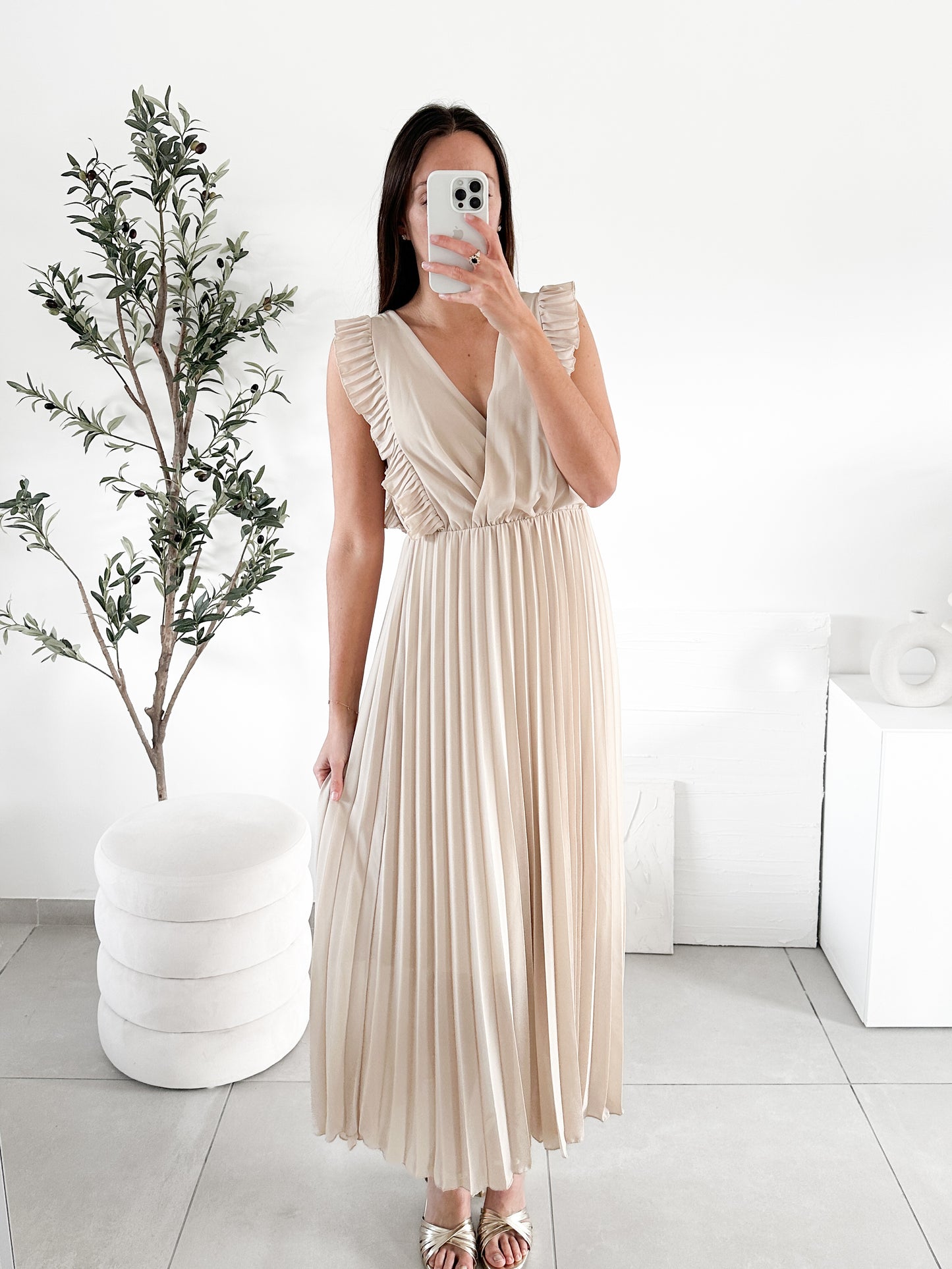 Robe Esmée beige