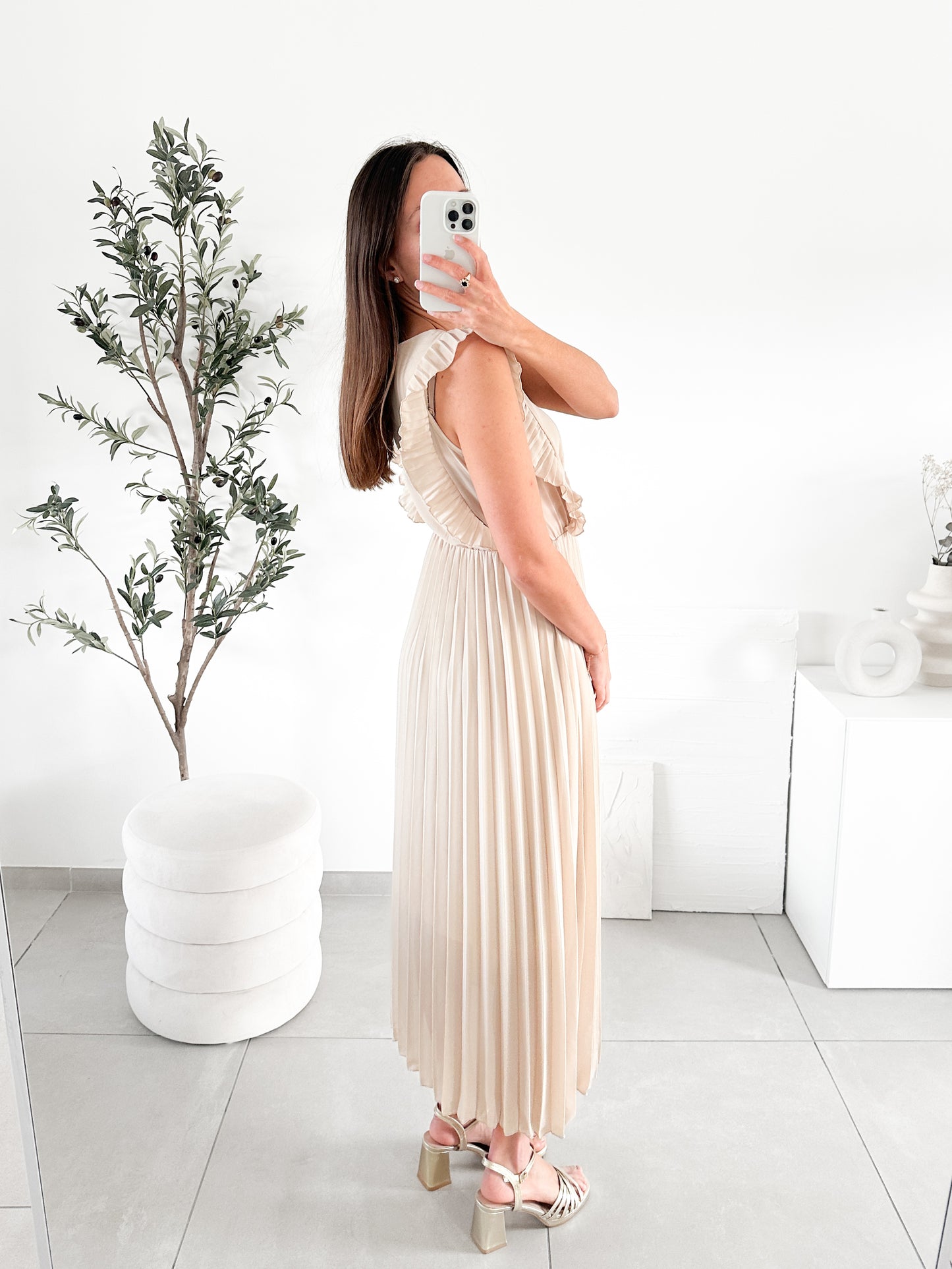 Robe Esmée beige