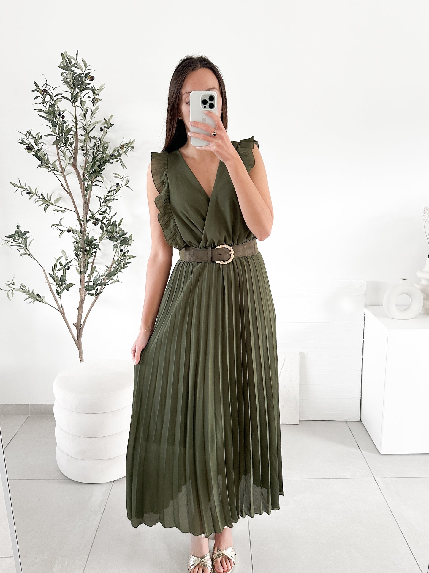 Robe Esmée kaki