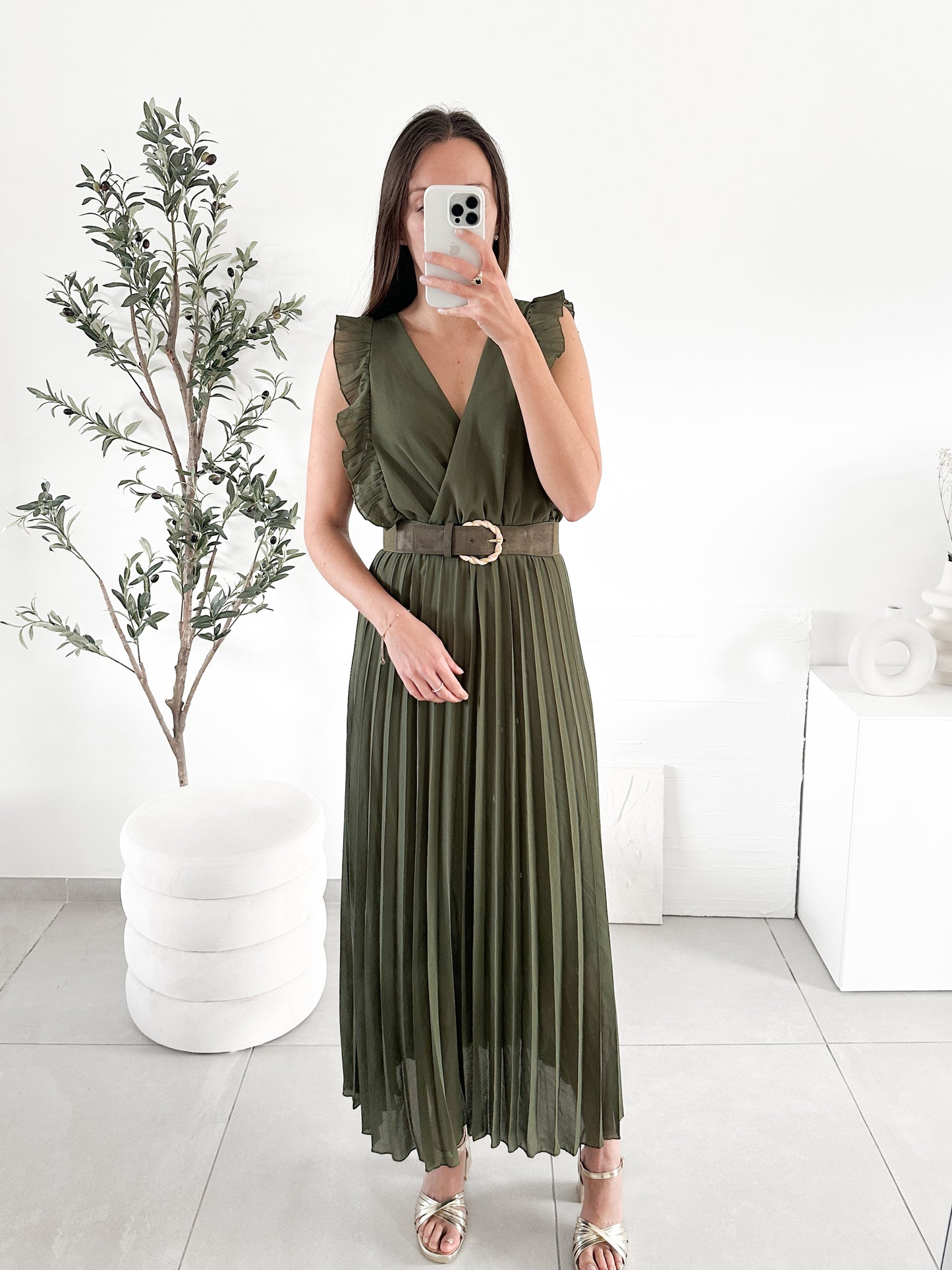 Robe Esmée kaki