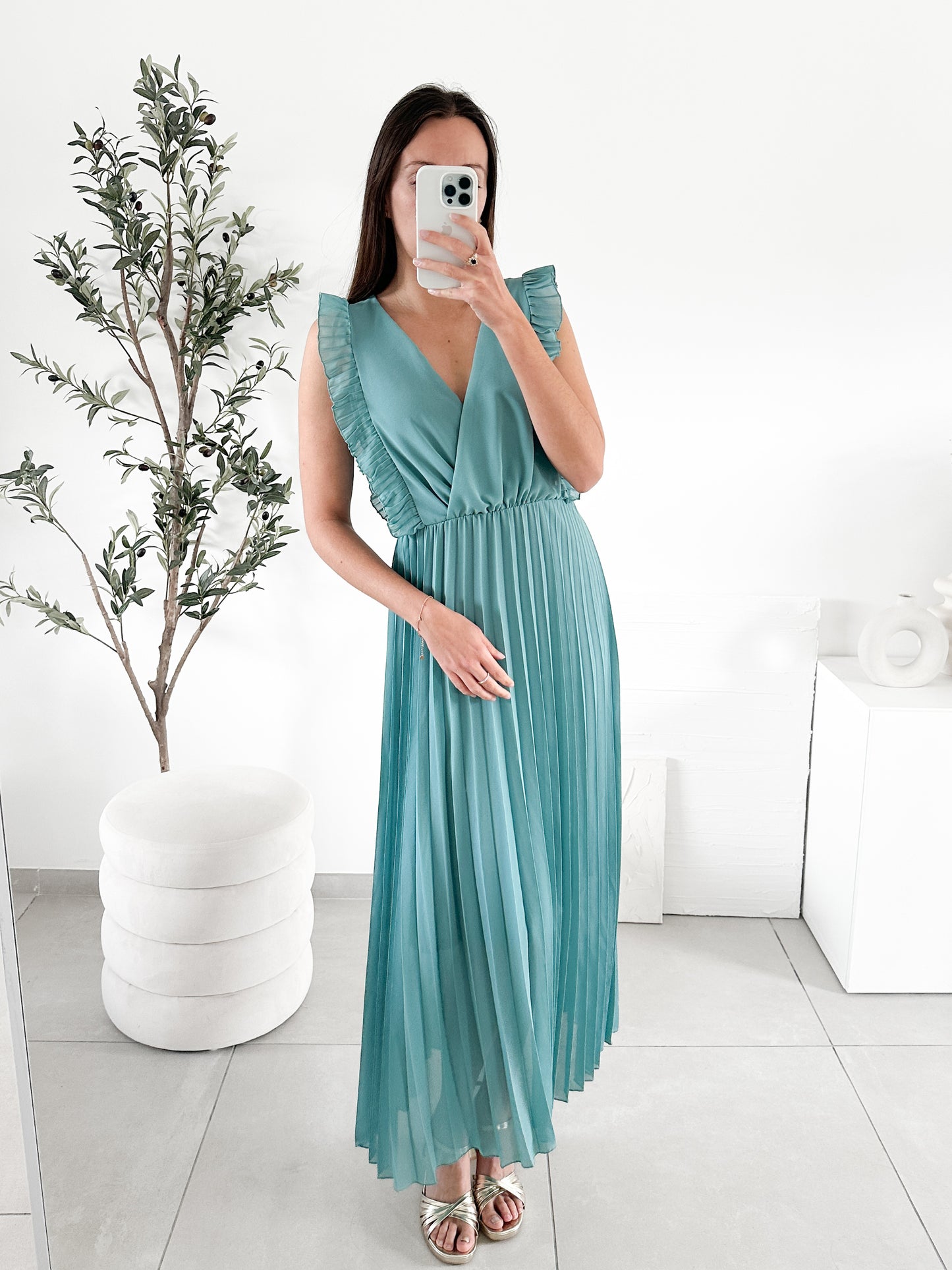 Robe Esmée céladon