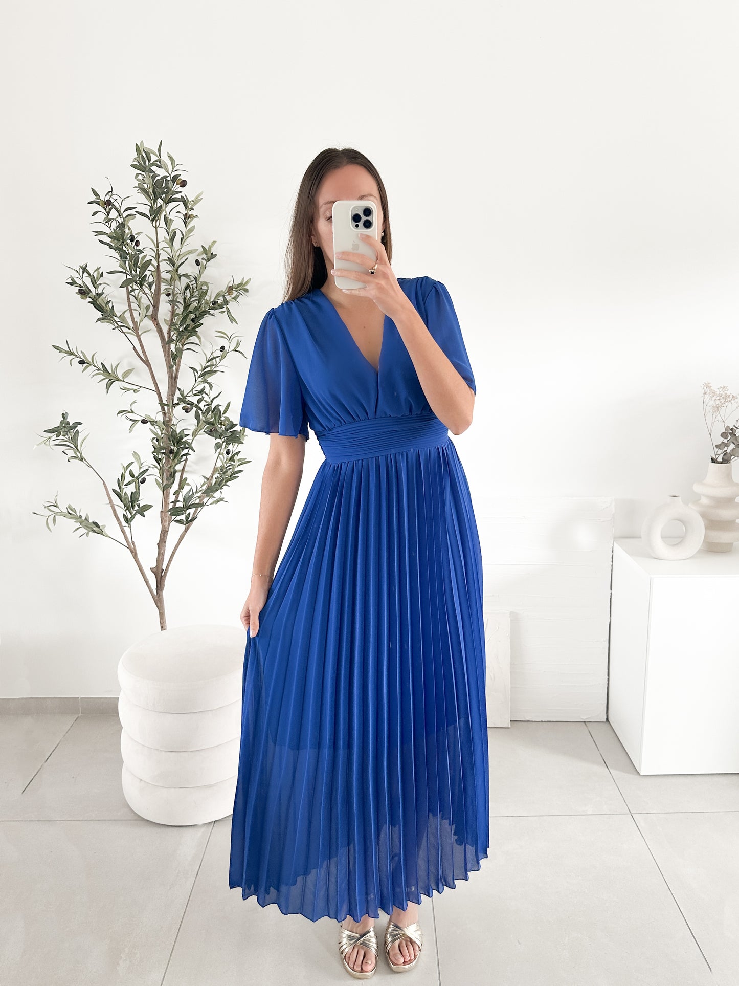 Robe Chaymaa bleu roi