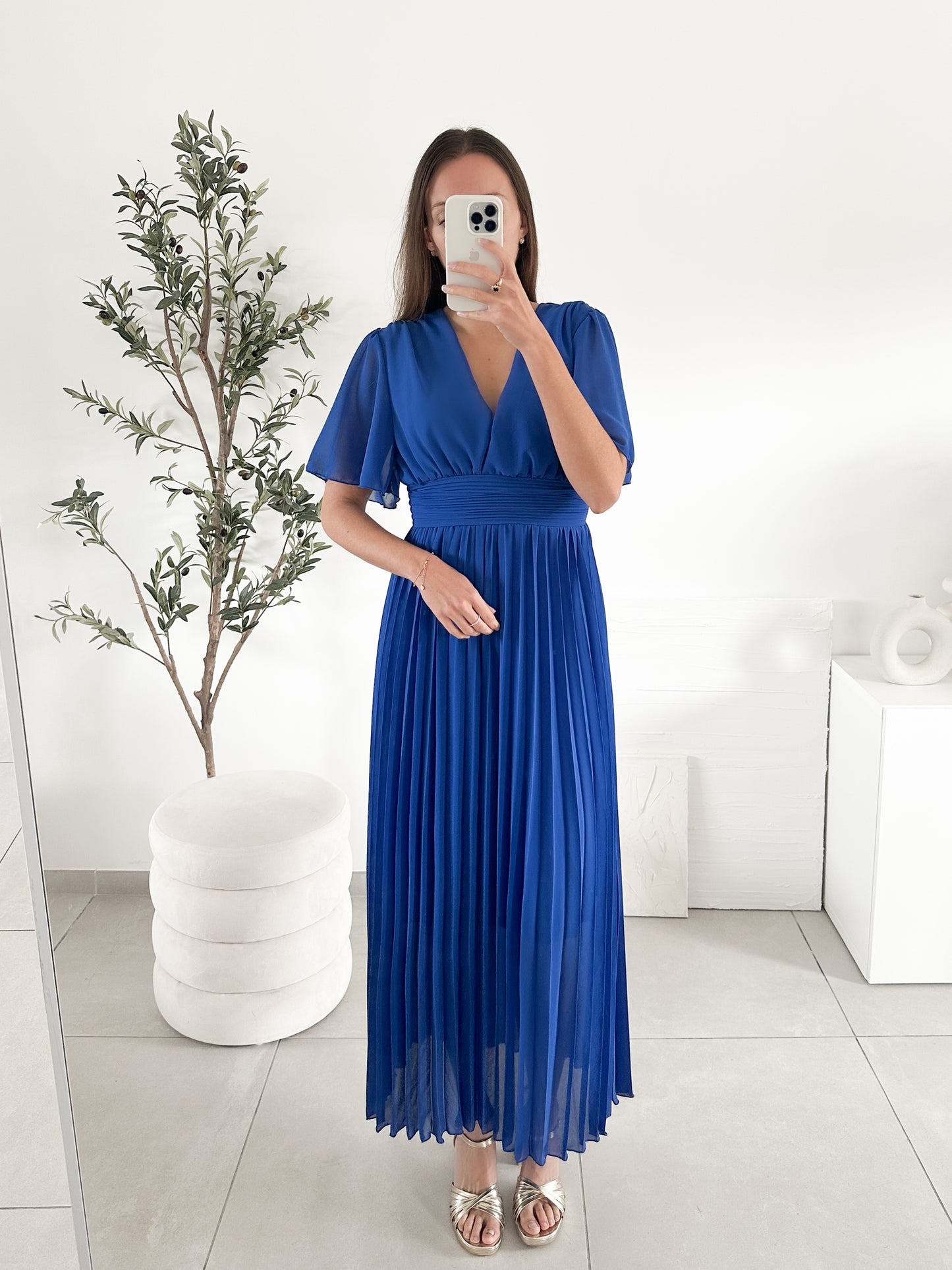 Robe Chaymaa bleu roi