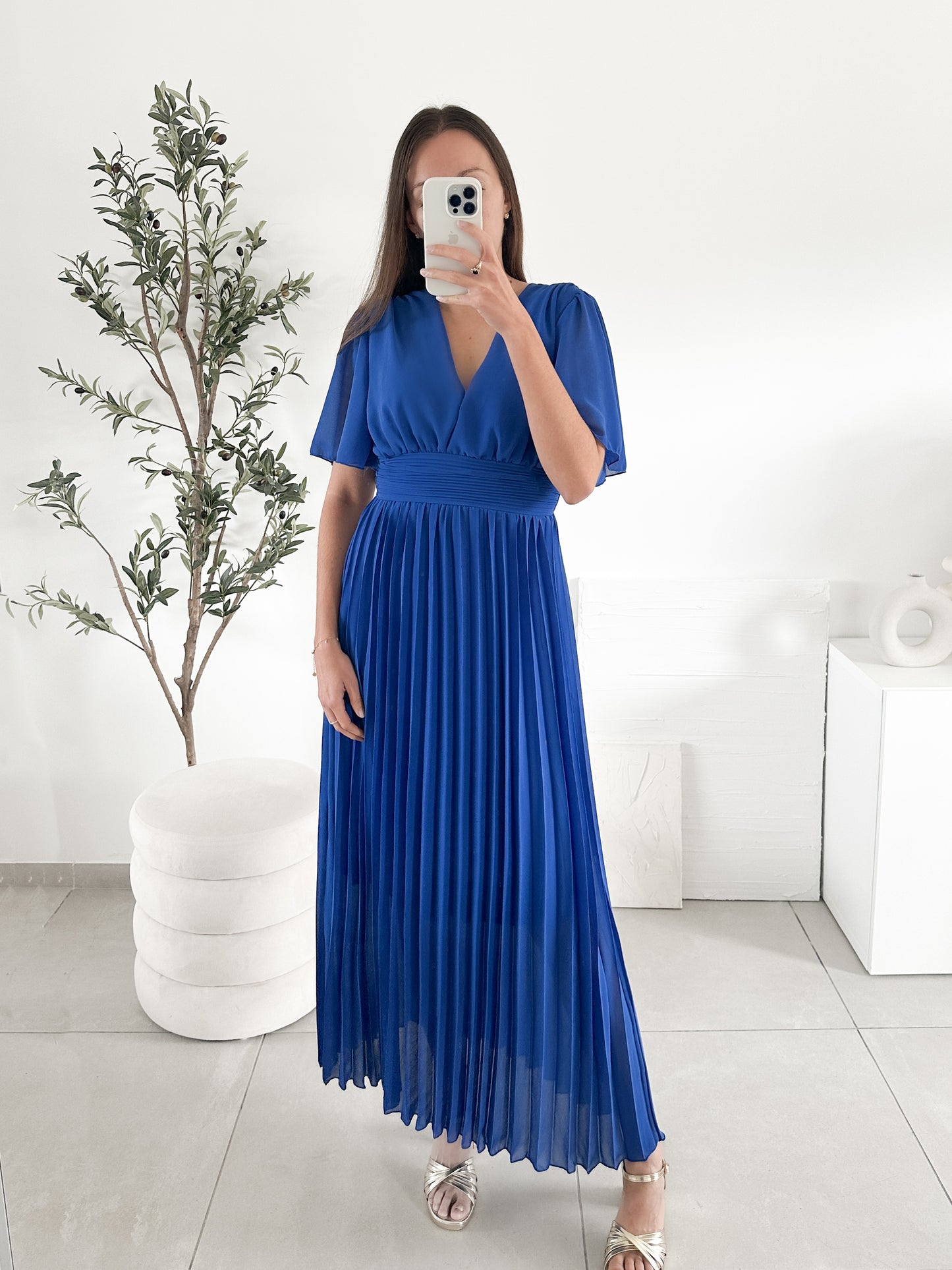 Robe Chaymaa bleu roi