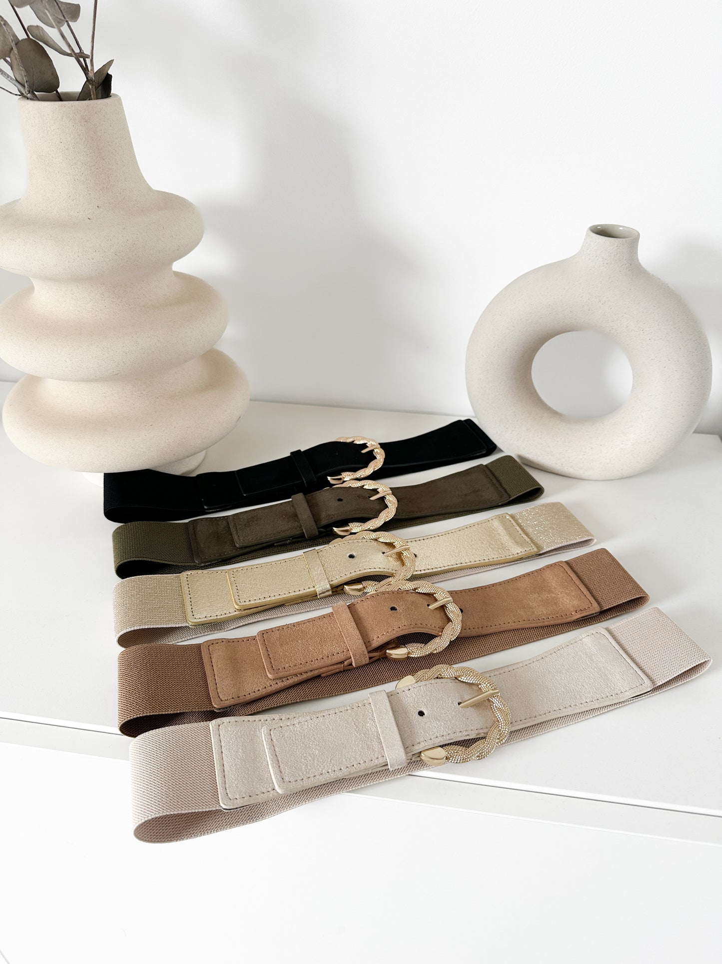 Ceinture élastique torsadée (couleur au choix)