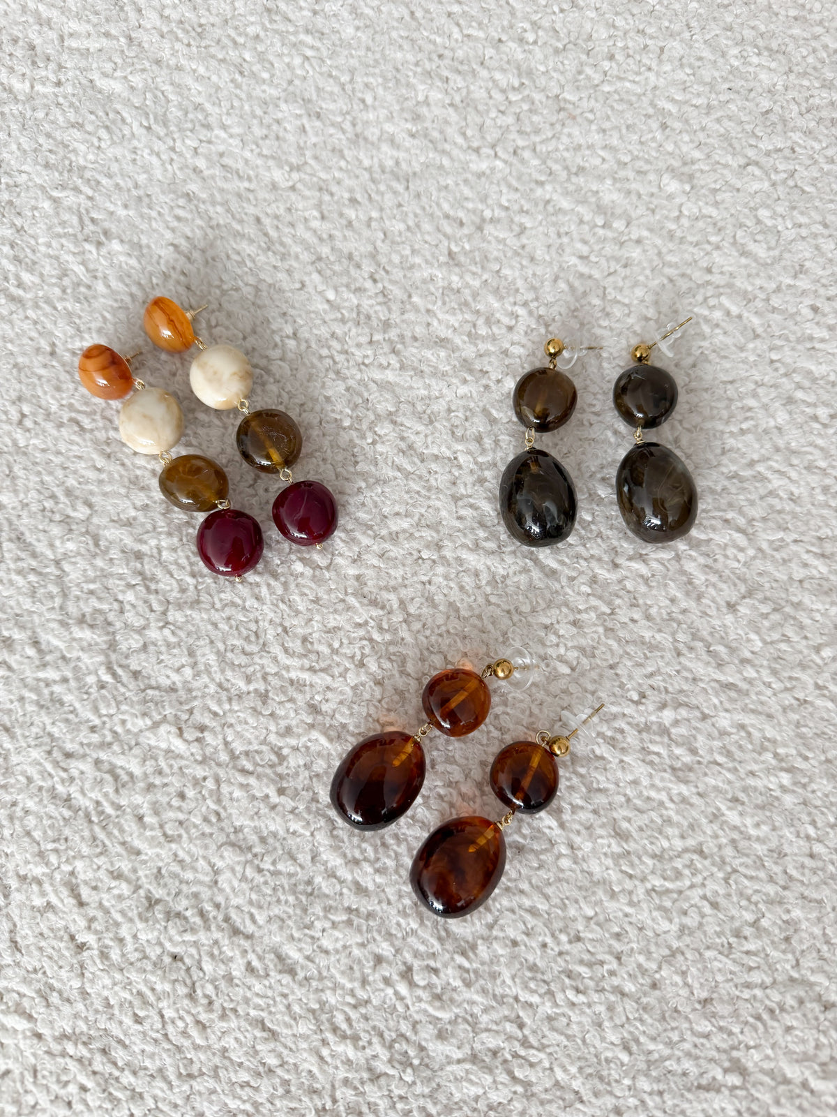 Boucles d'oreilles en acrylique
