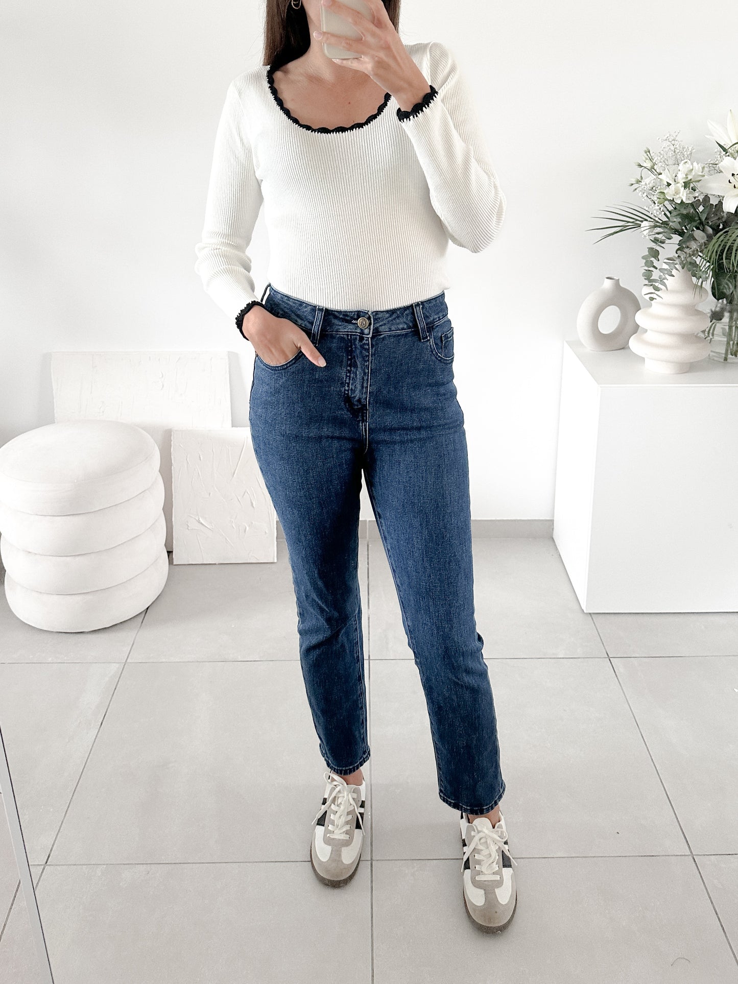 Jean slim parfait bleu
