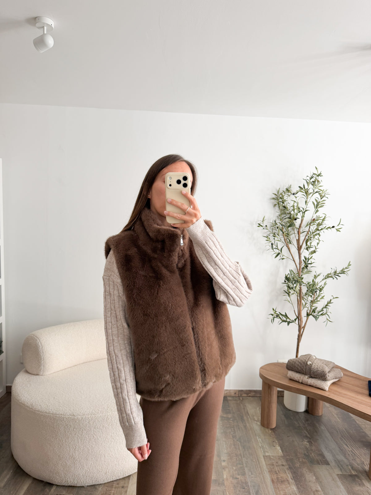 Veste Déborah marron