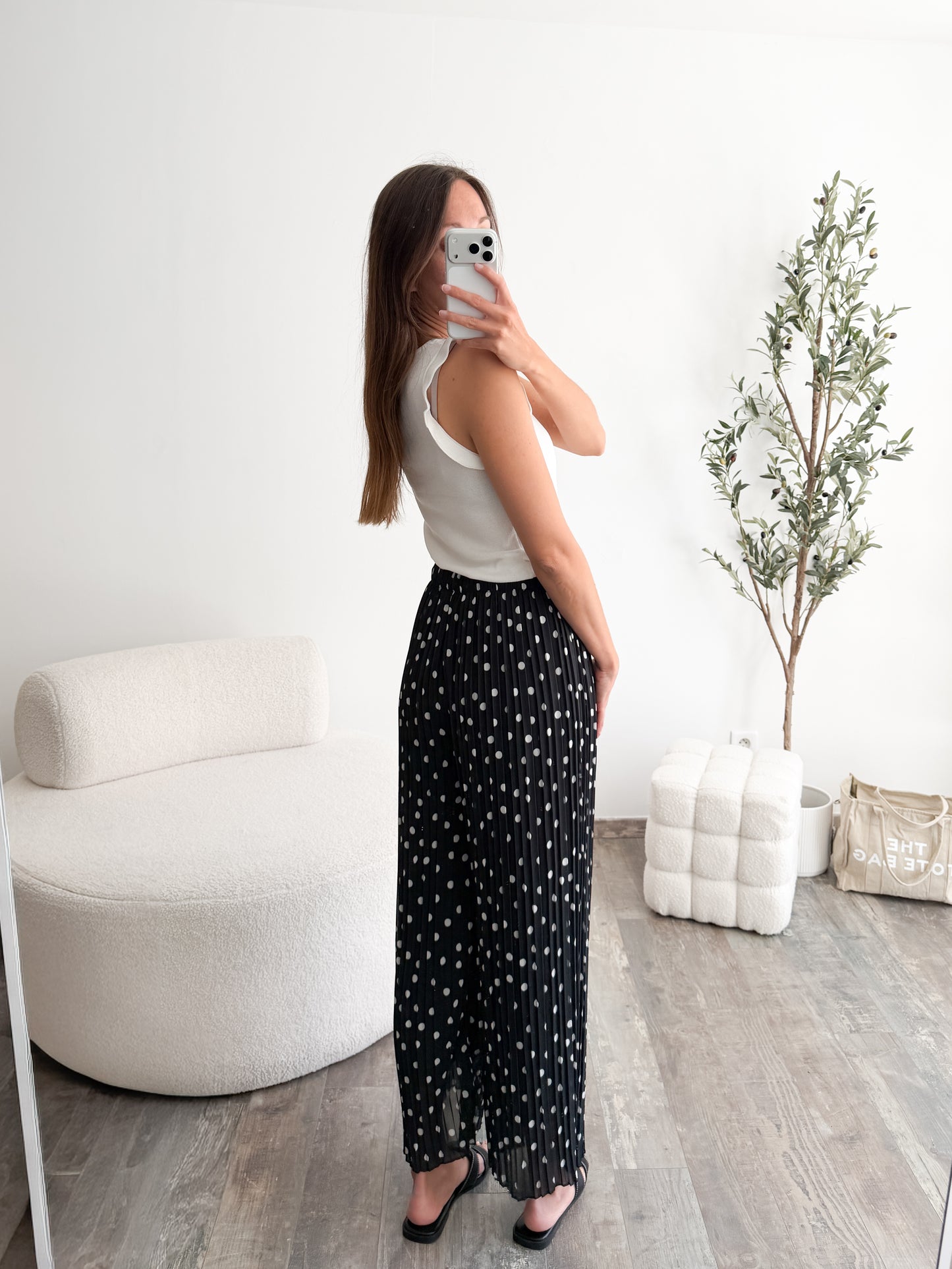 Pantalon à pois