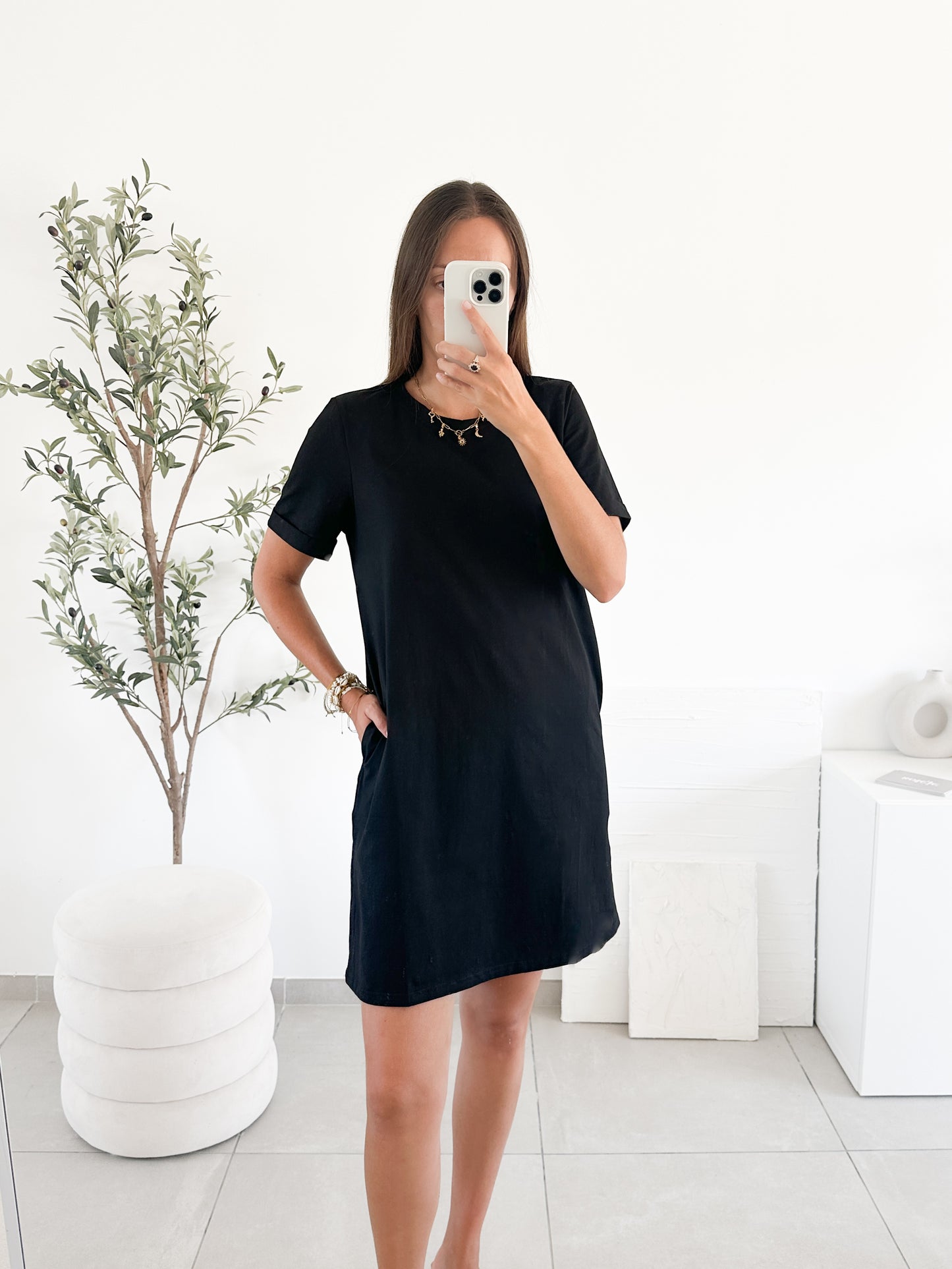 Robe T-shirt noire
