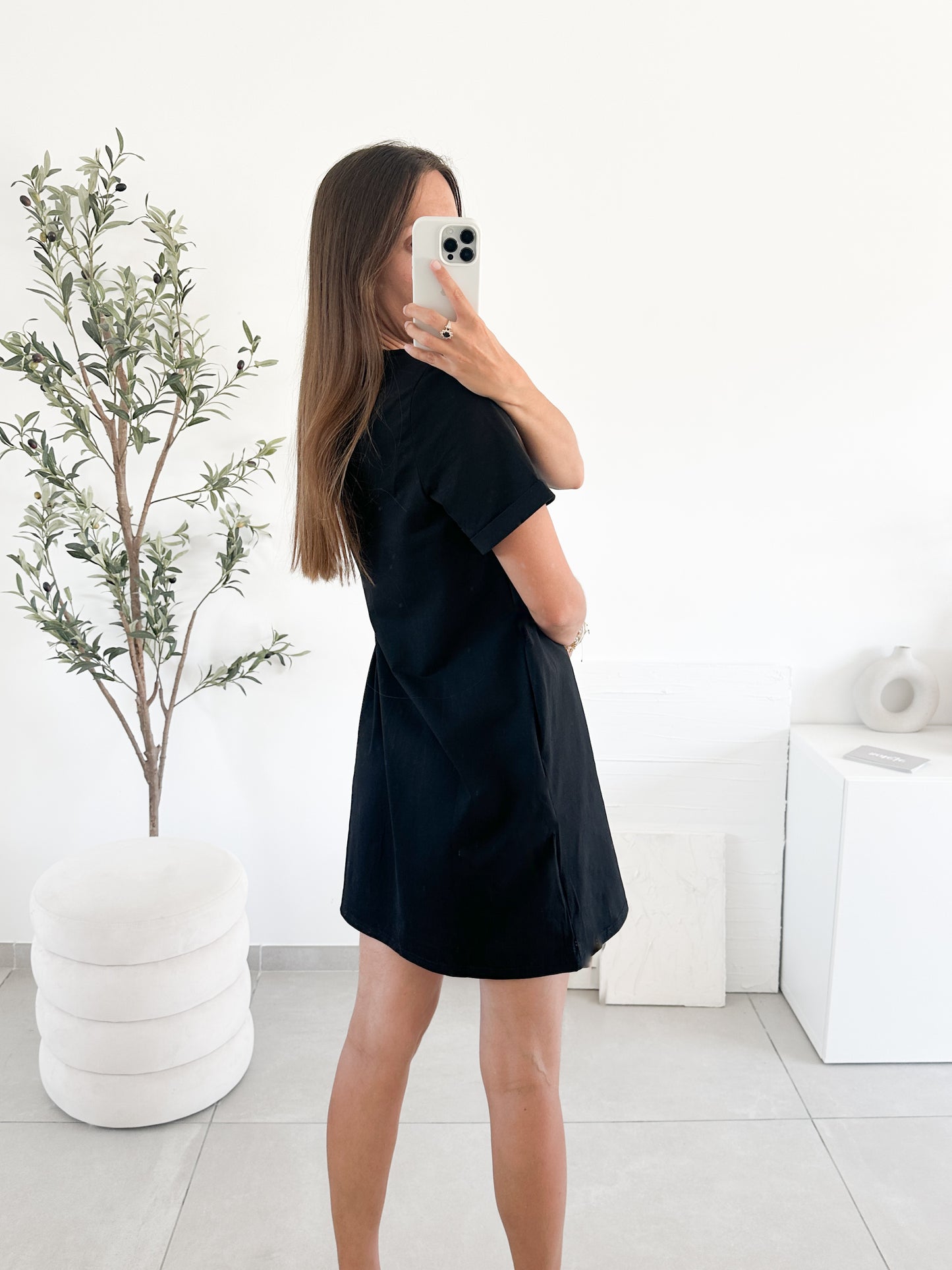 Robe T-shirt noire