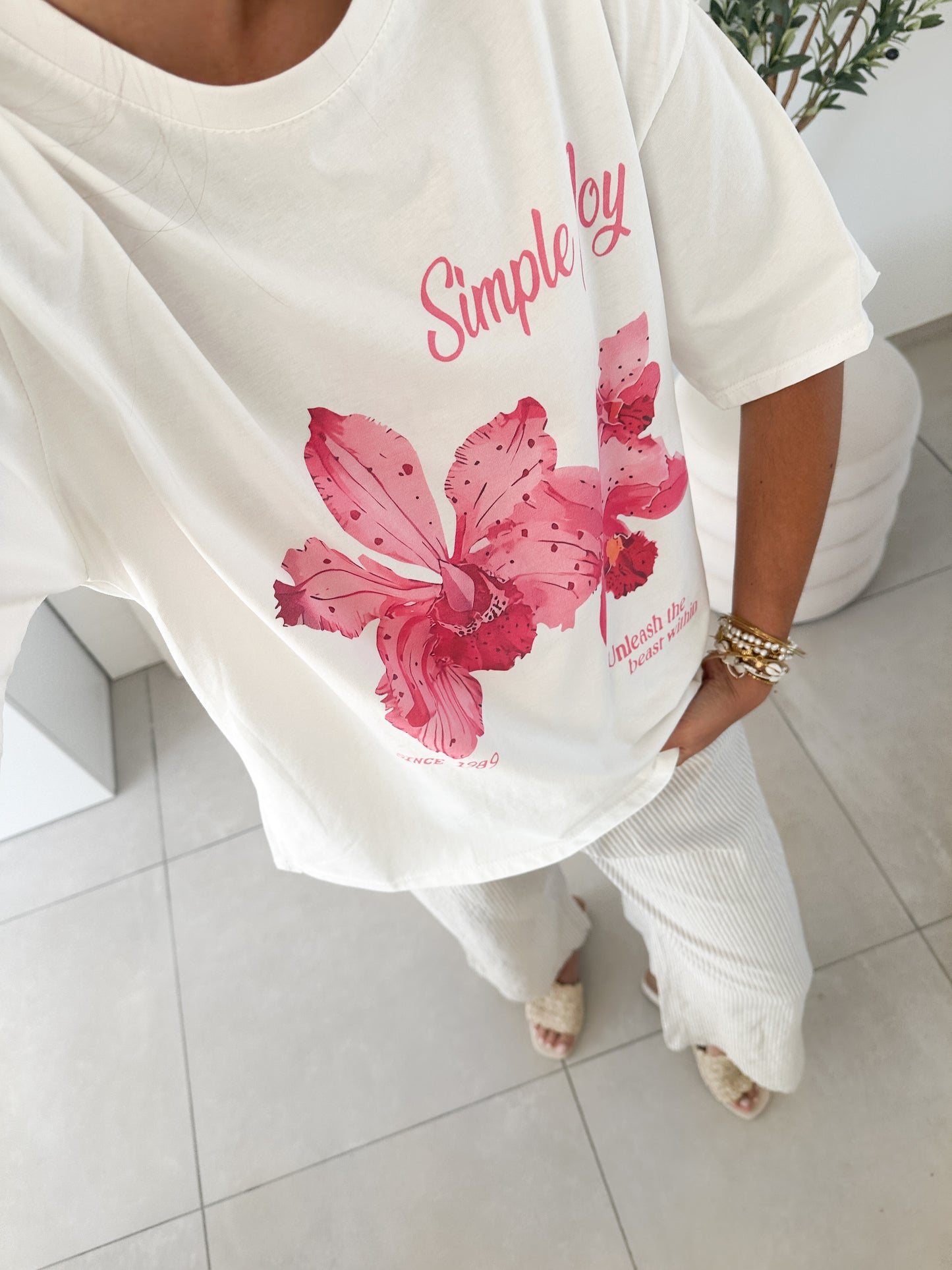 T-shirt Orchidée