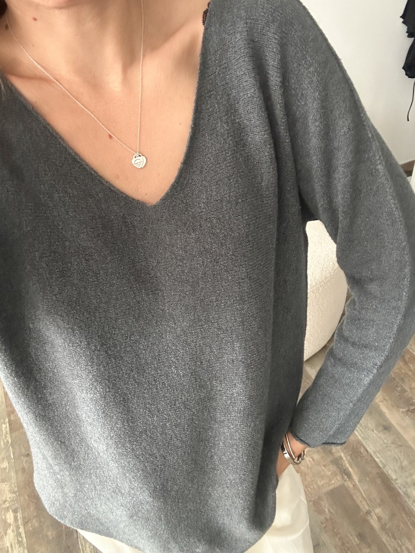 Pull Valérie gris