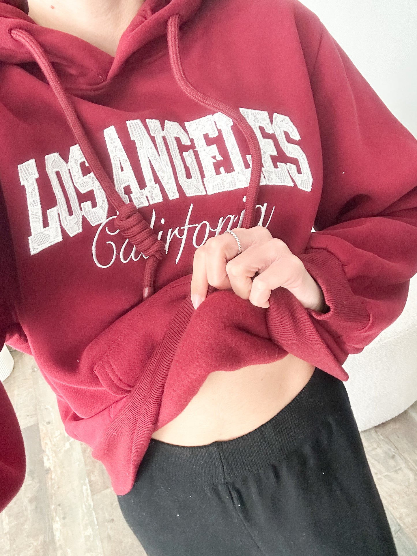 Sweat Los Angeles bordeaux