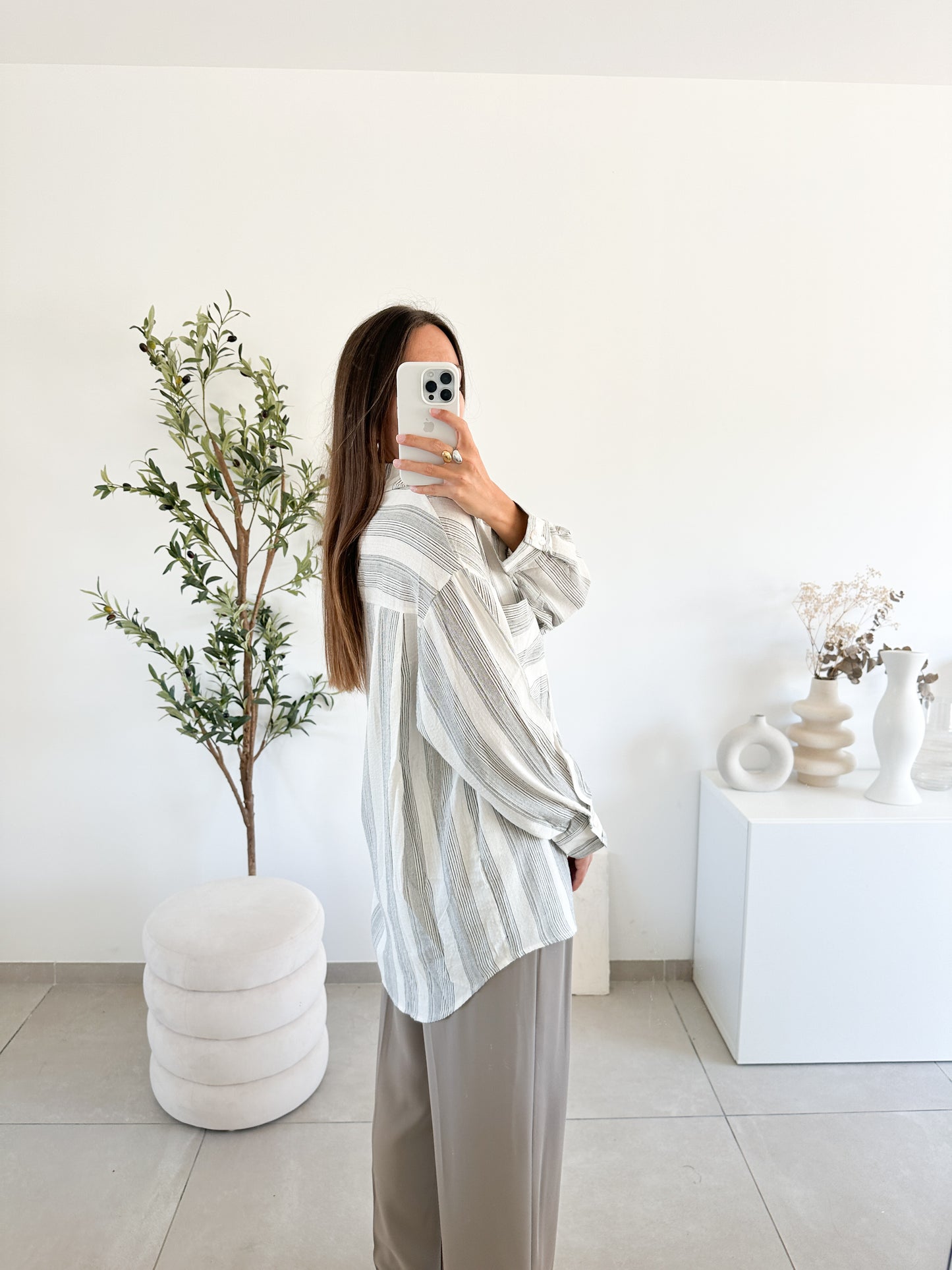 Chemise rayé oversize