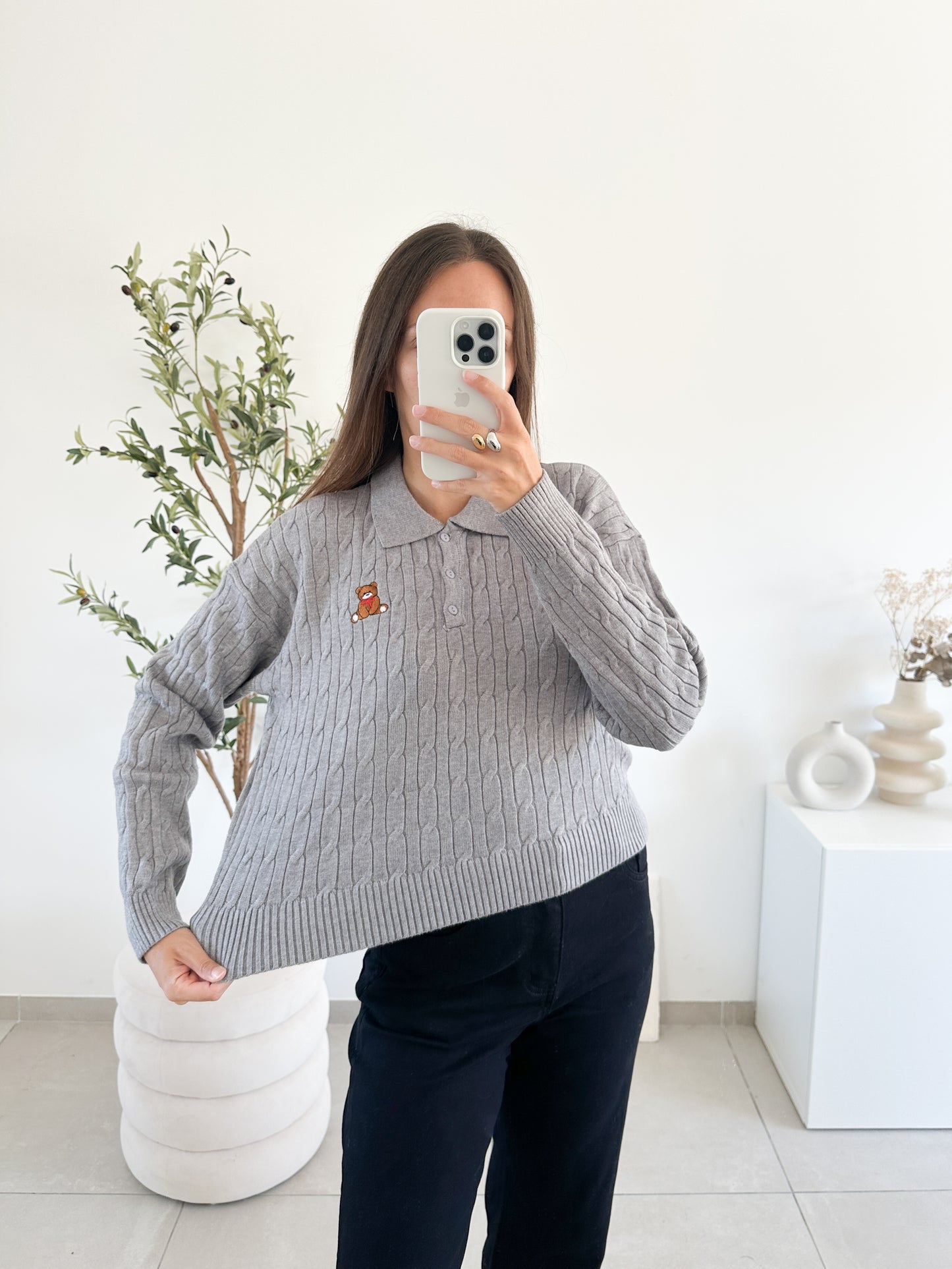 Polo Hanna gris