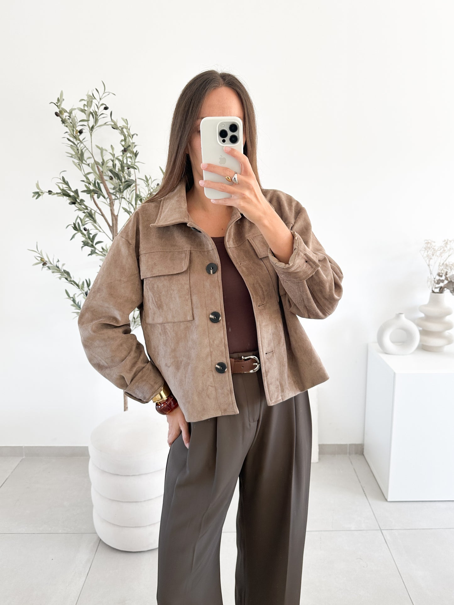 Veste en suédine