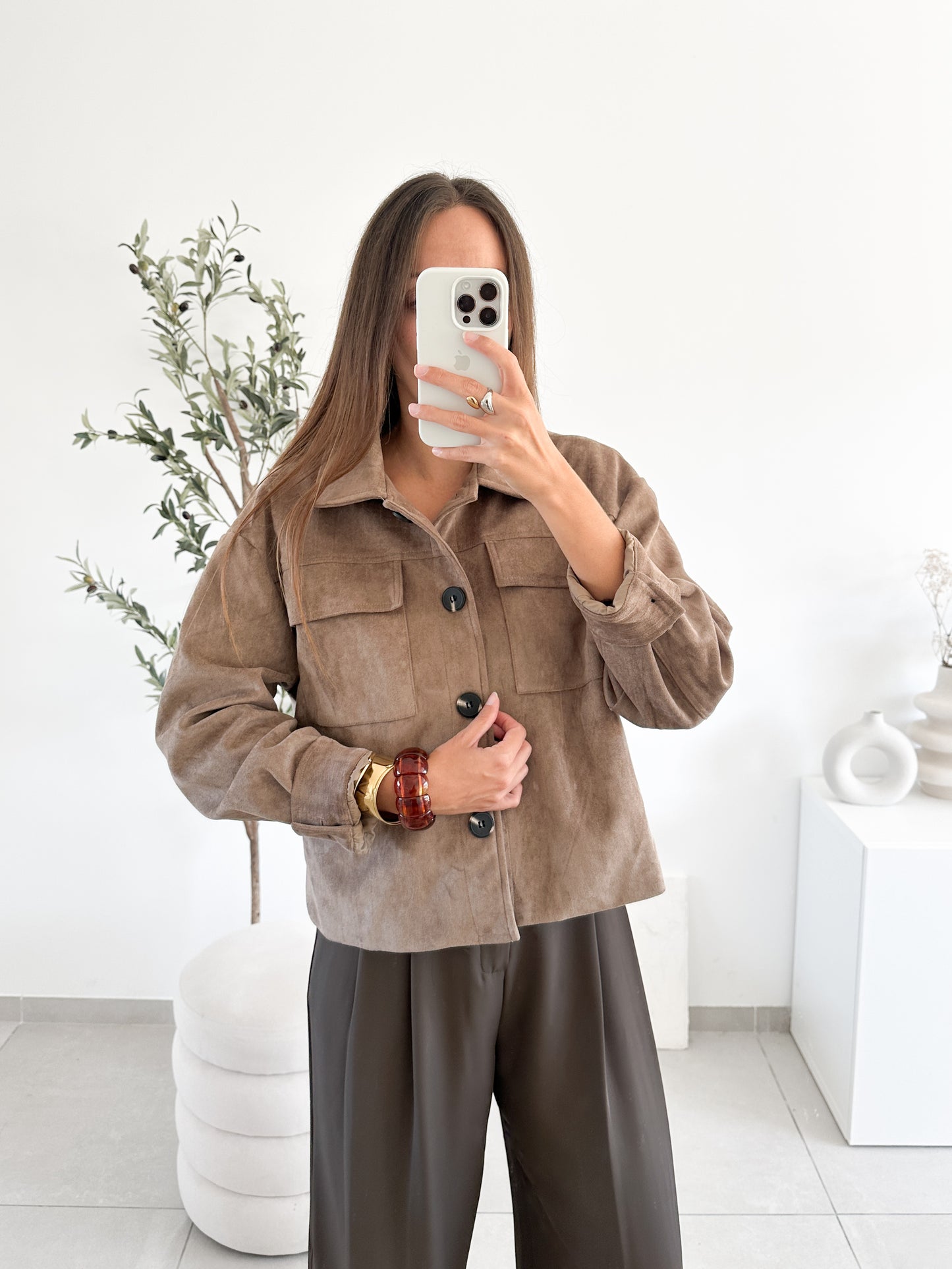 Veste en suédine