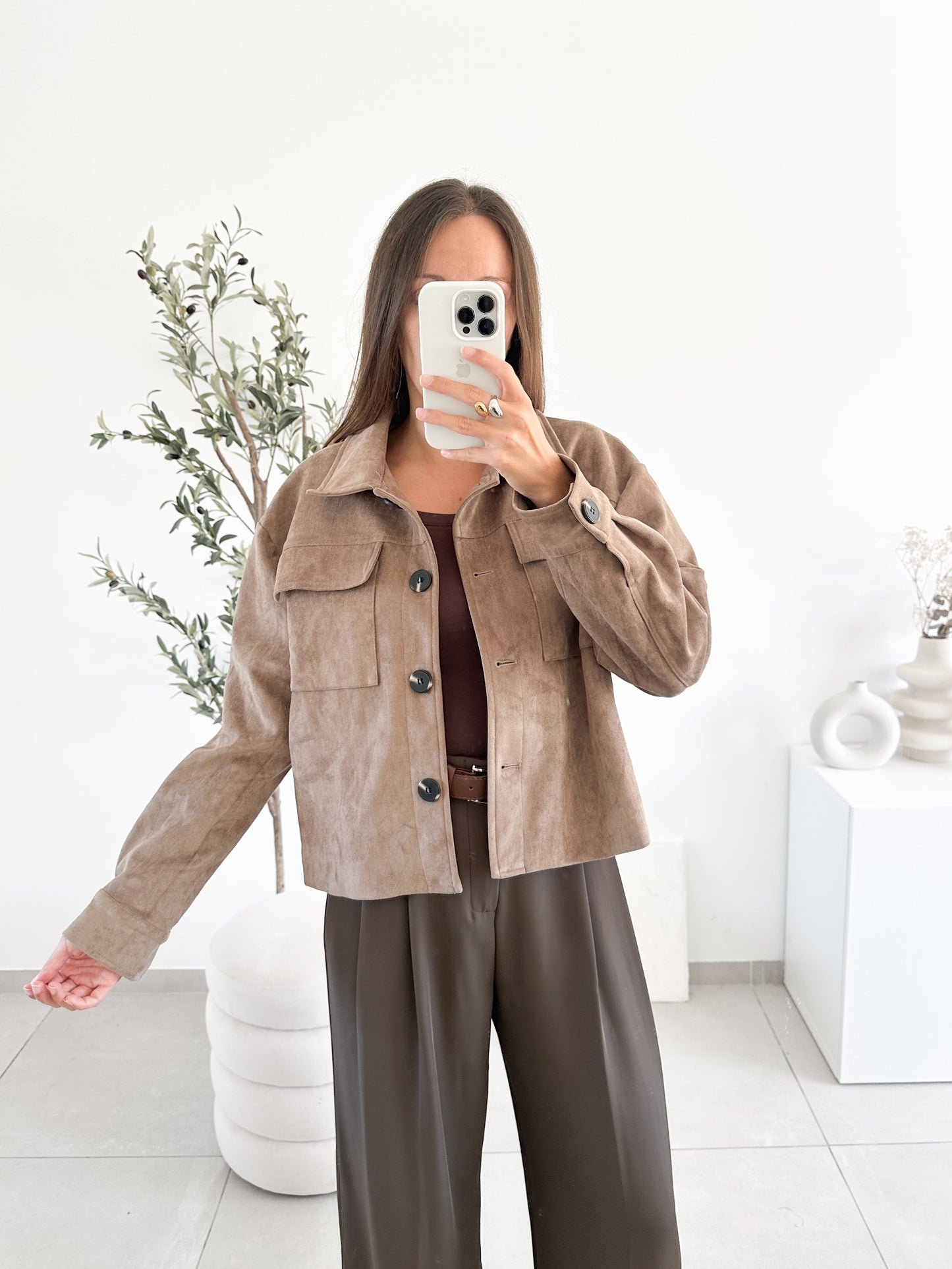 Veste en suédine