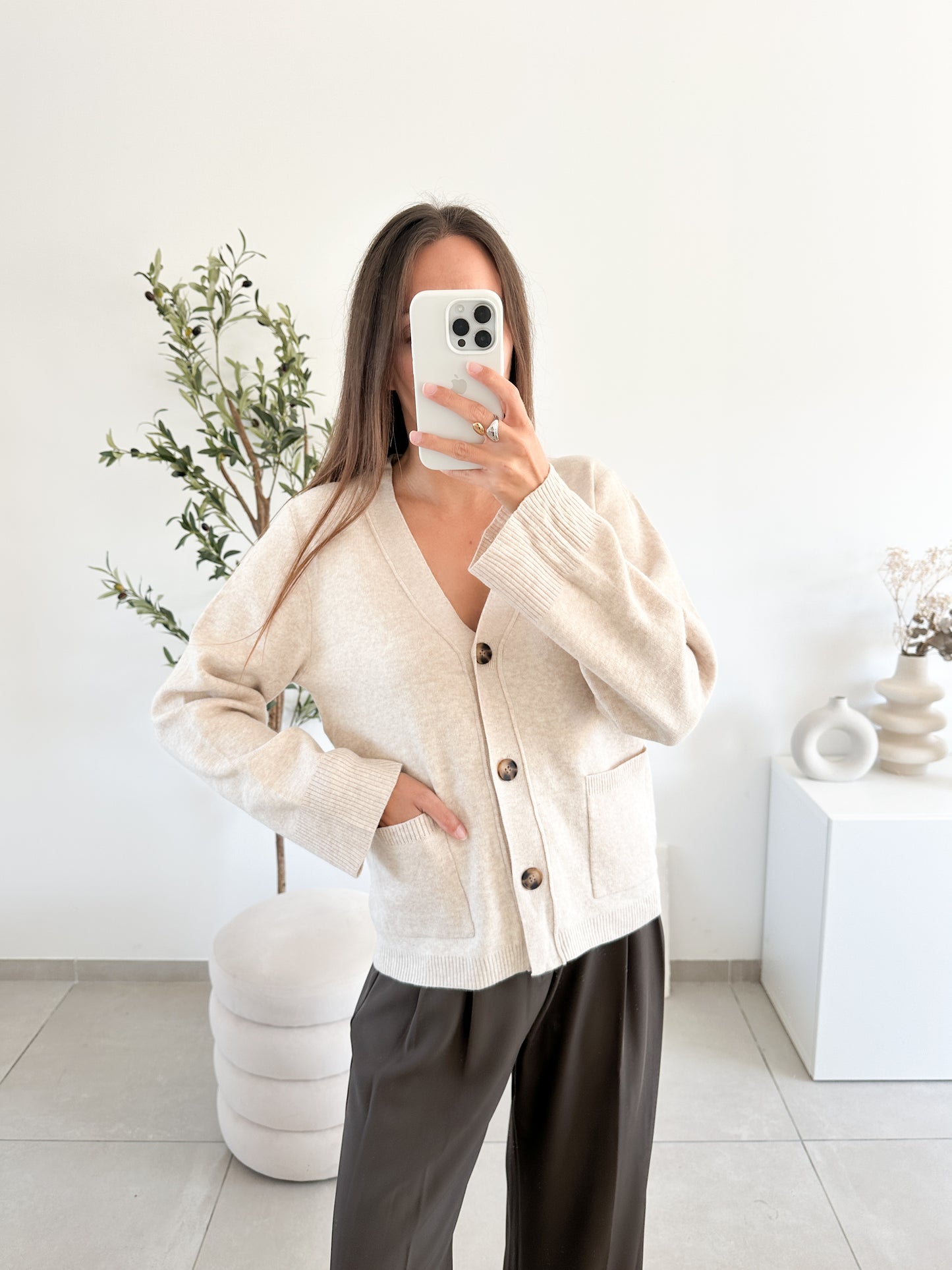 Gilet Thaïs beige