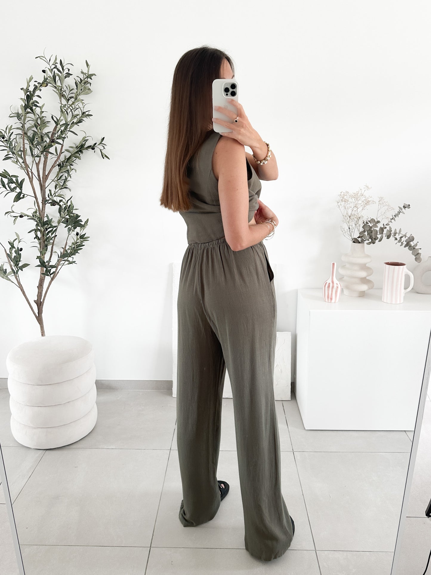 Pantalon lin kaki (précommande expédié le 15 mai)
