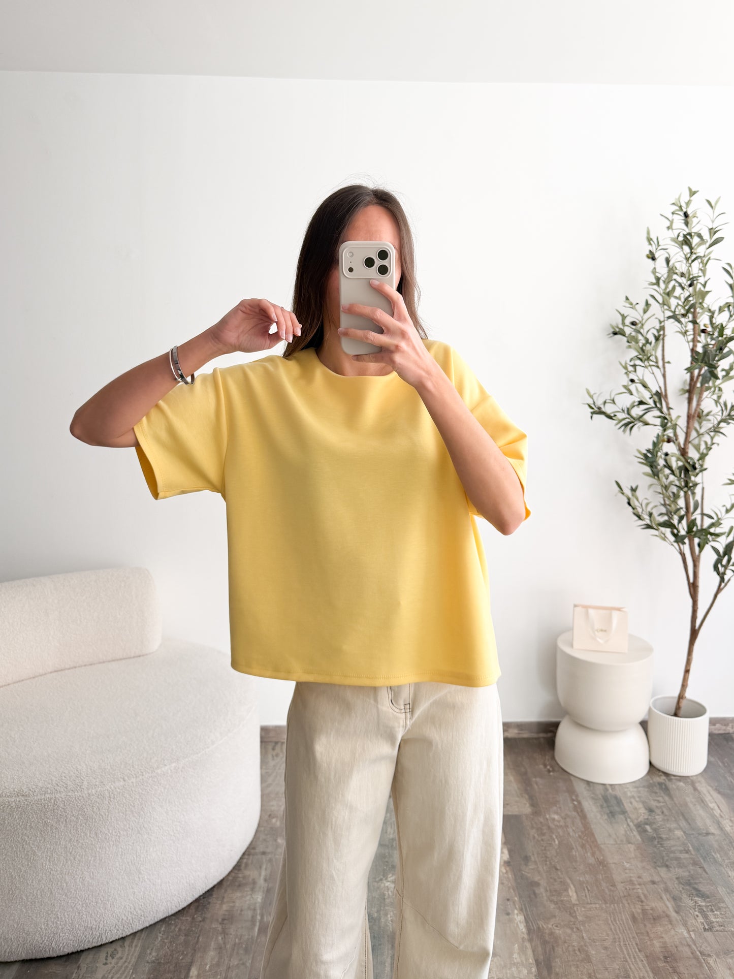 T-shirt oversize jaune