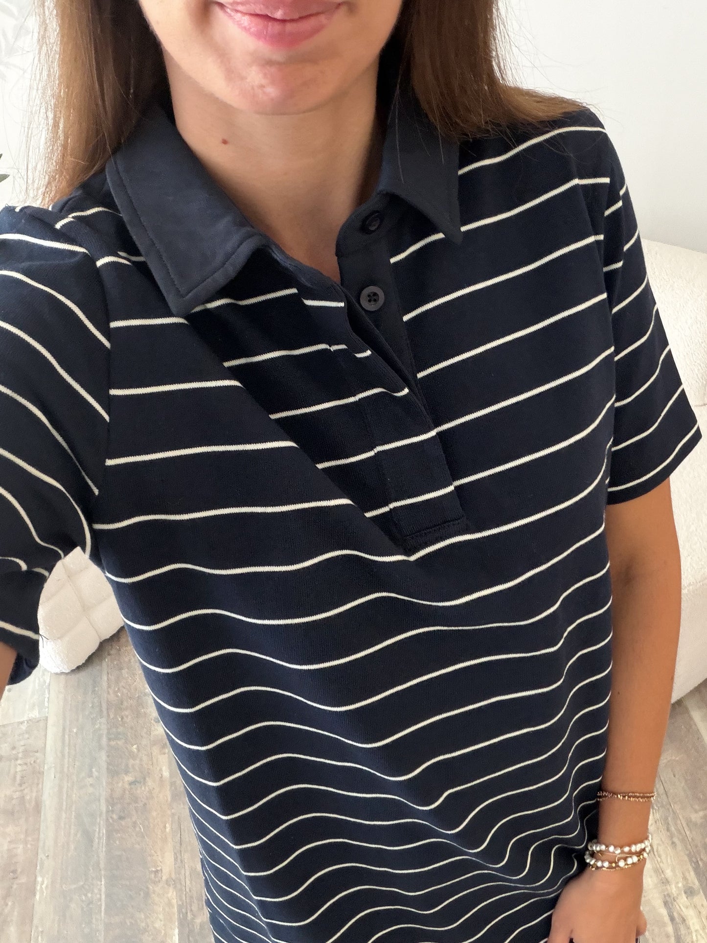 Robe polo marine