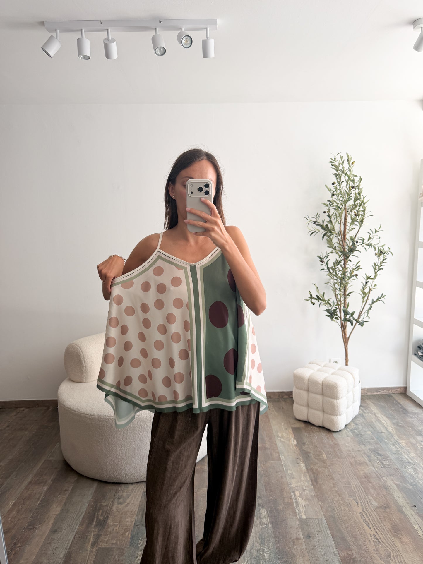 Débardeur foulard vert