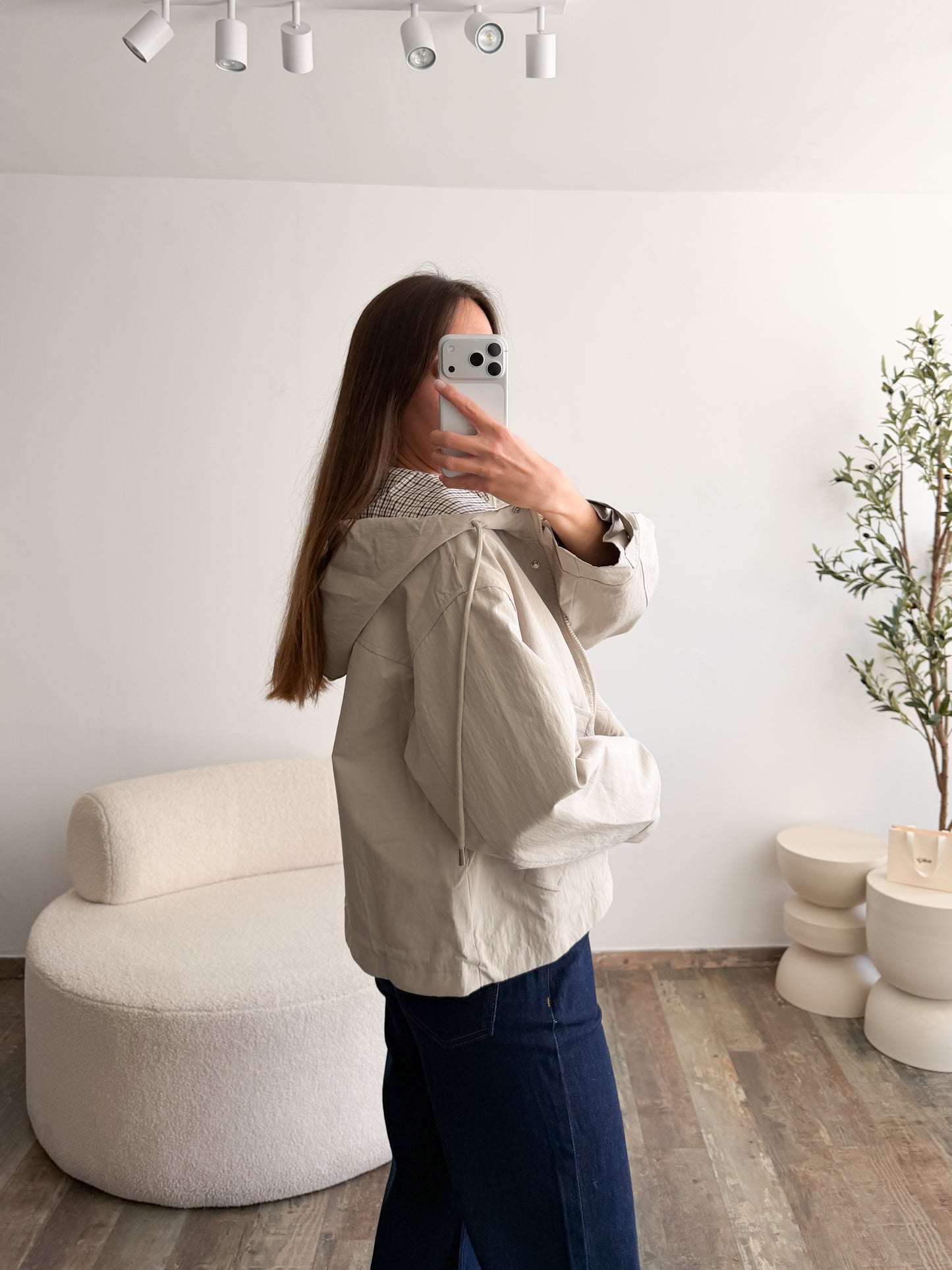 Veste oversize à capuche