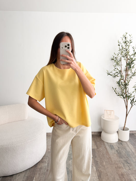 T-shirt oversize jaune
