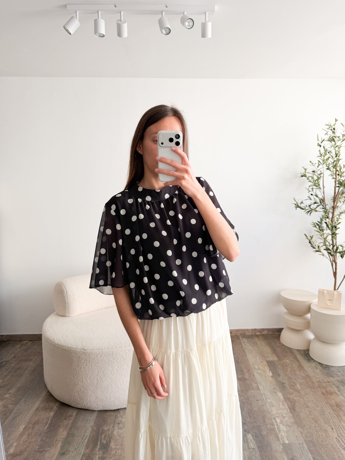 Blouse à pois