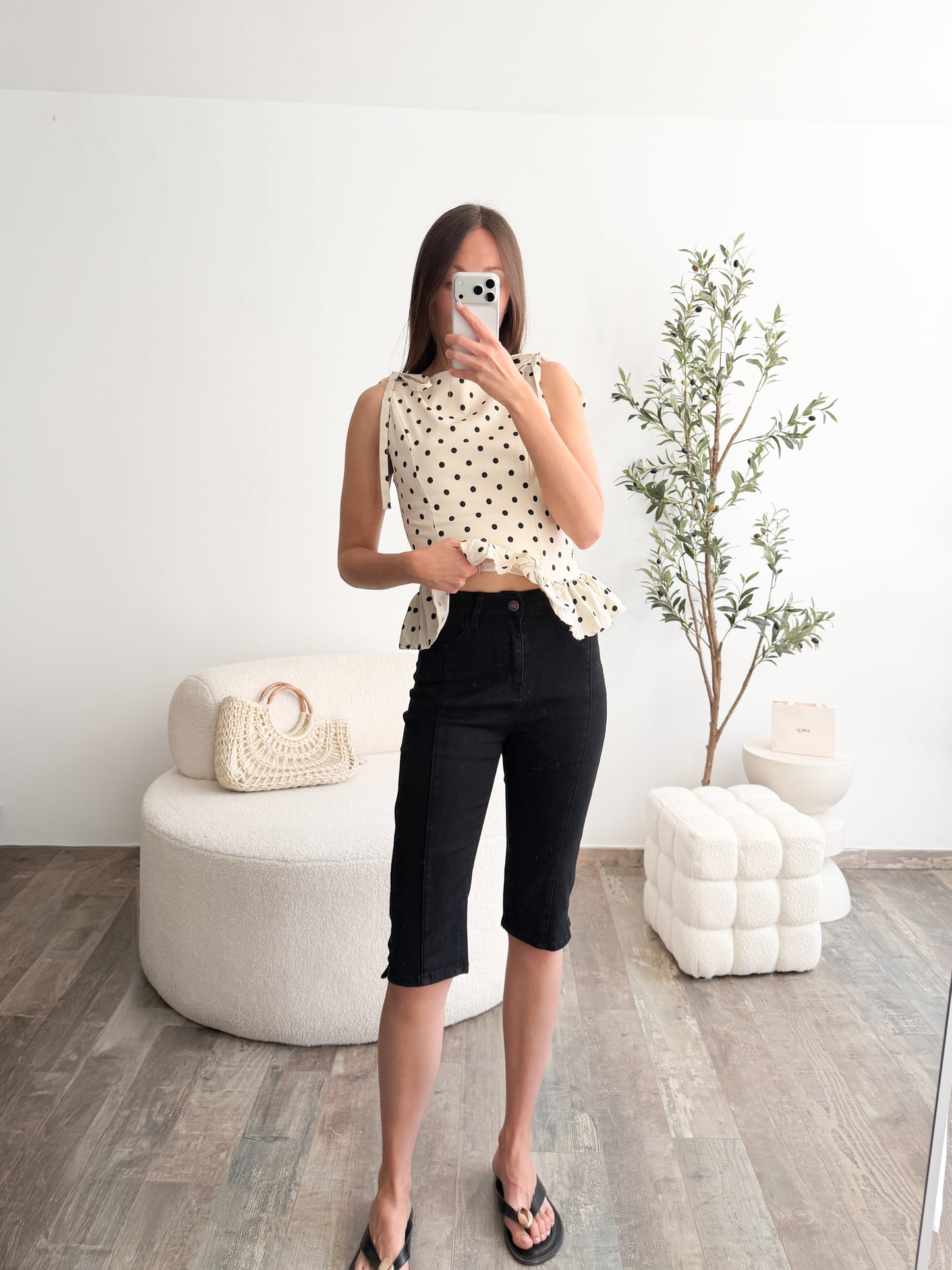 Capri pant noir