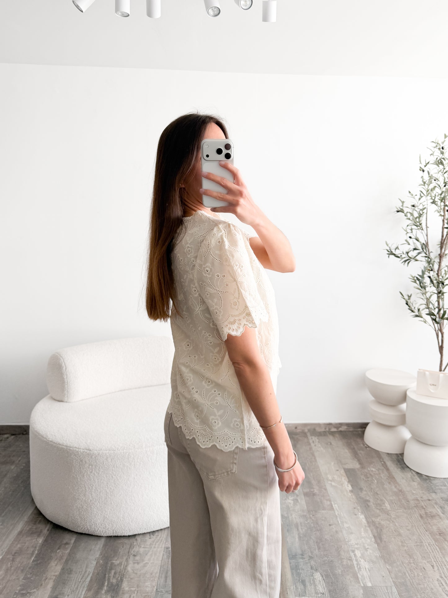 Top broderie anglaise