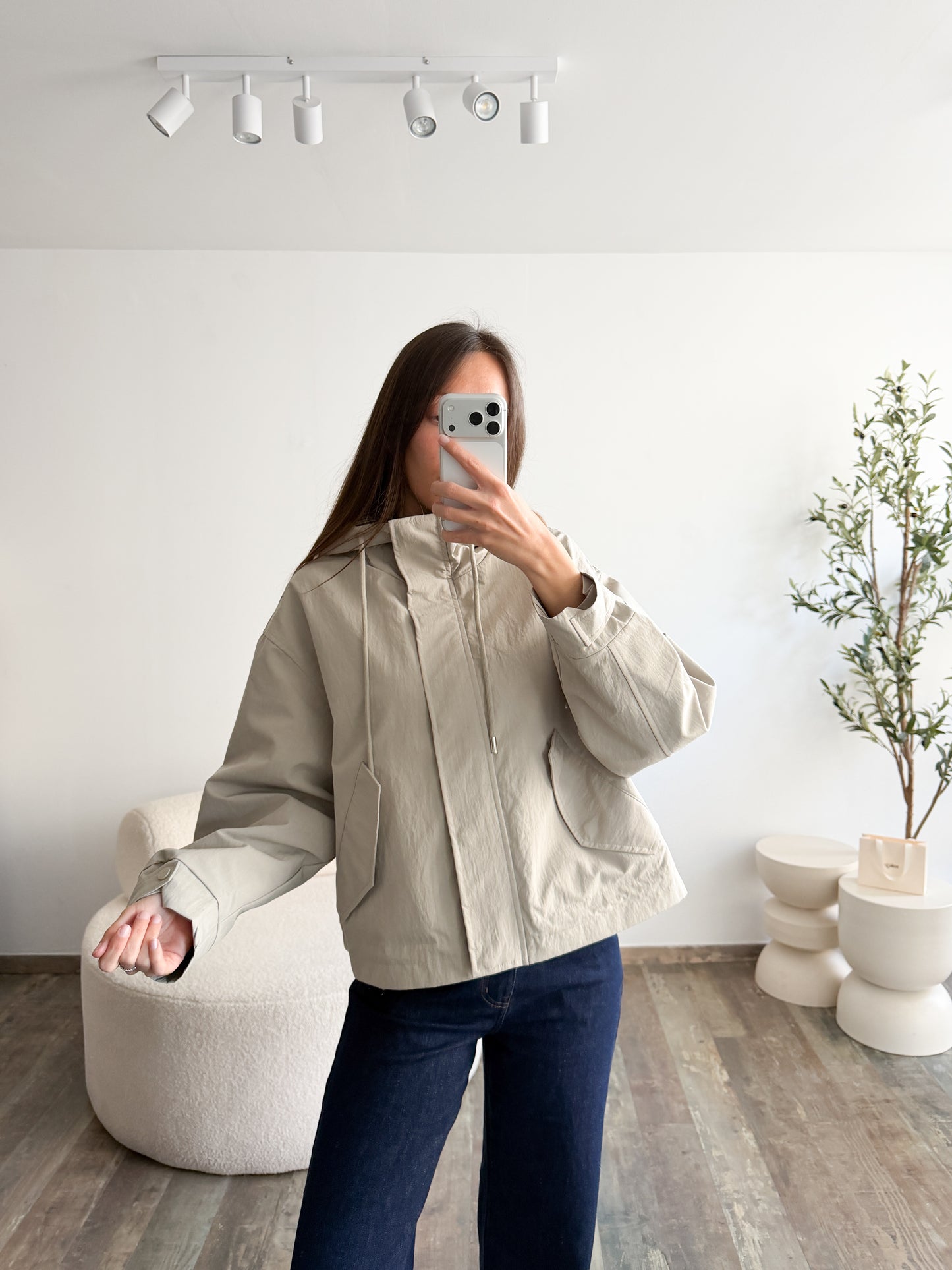 Veste oversize à capuche