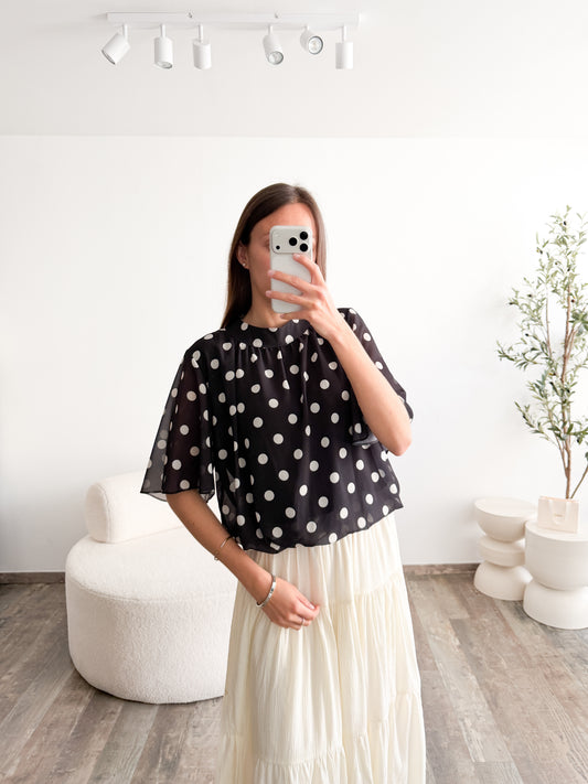 Blouse à pois