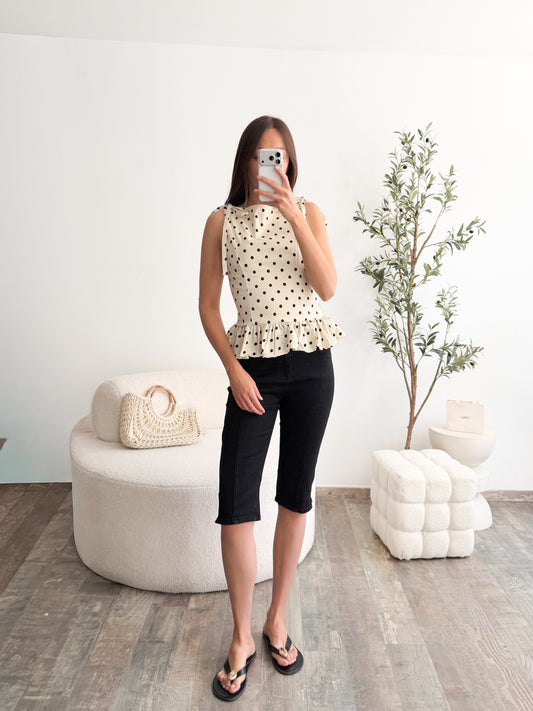 Capri pant noir