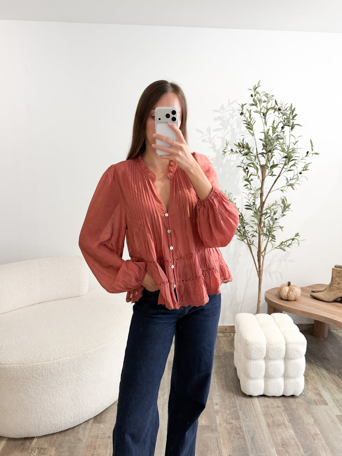 Blouse Émily Terracotta
