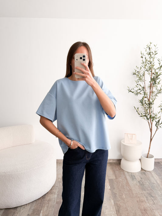 T-shirt oversize bleu