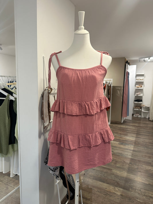 Robe tunique rose