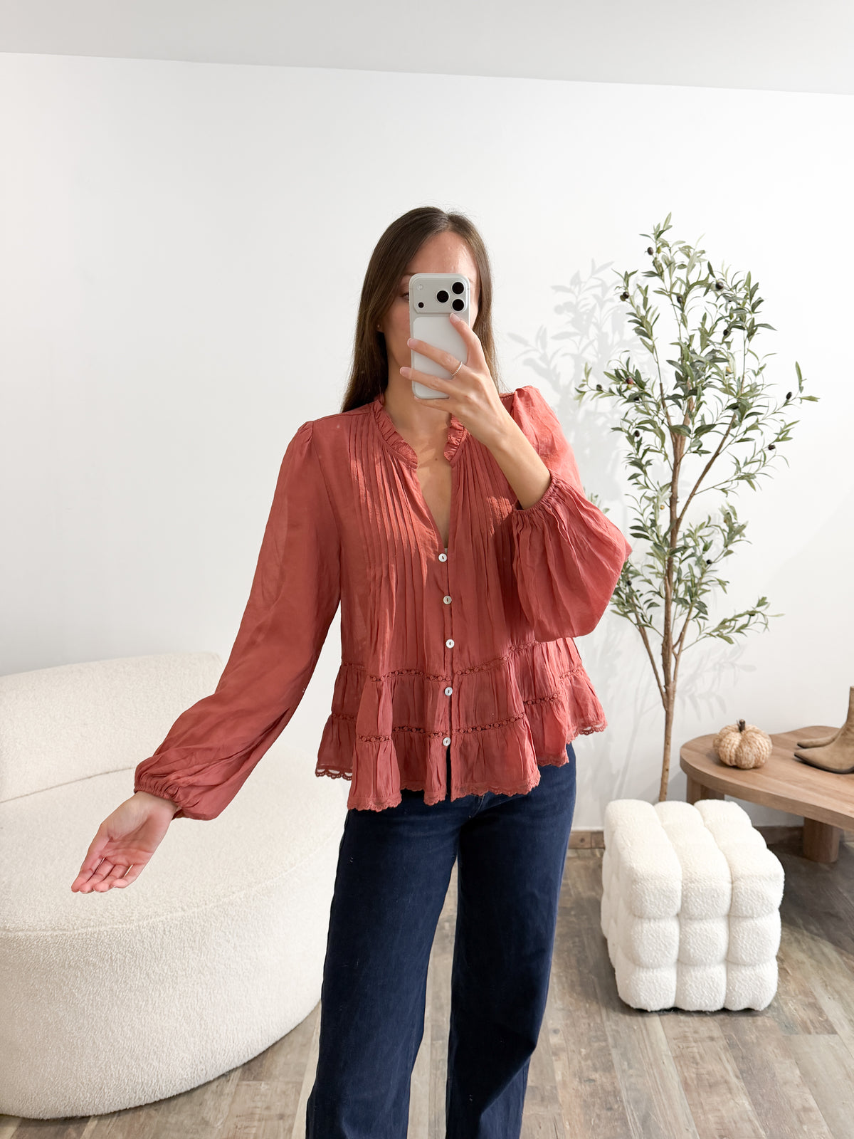 Blouse Émily Terracotta